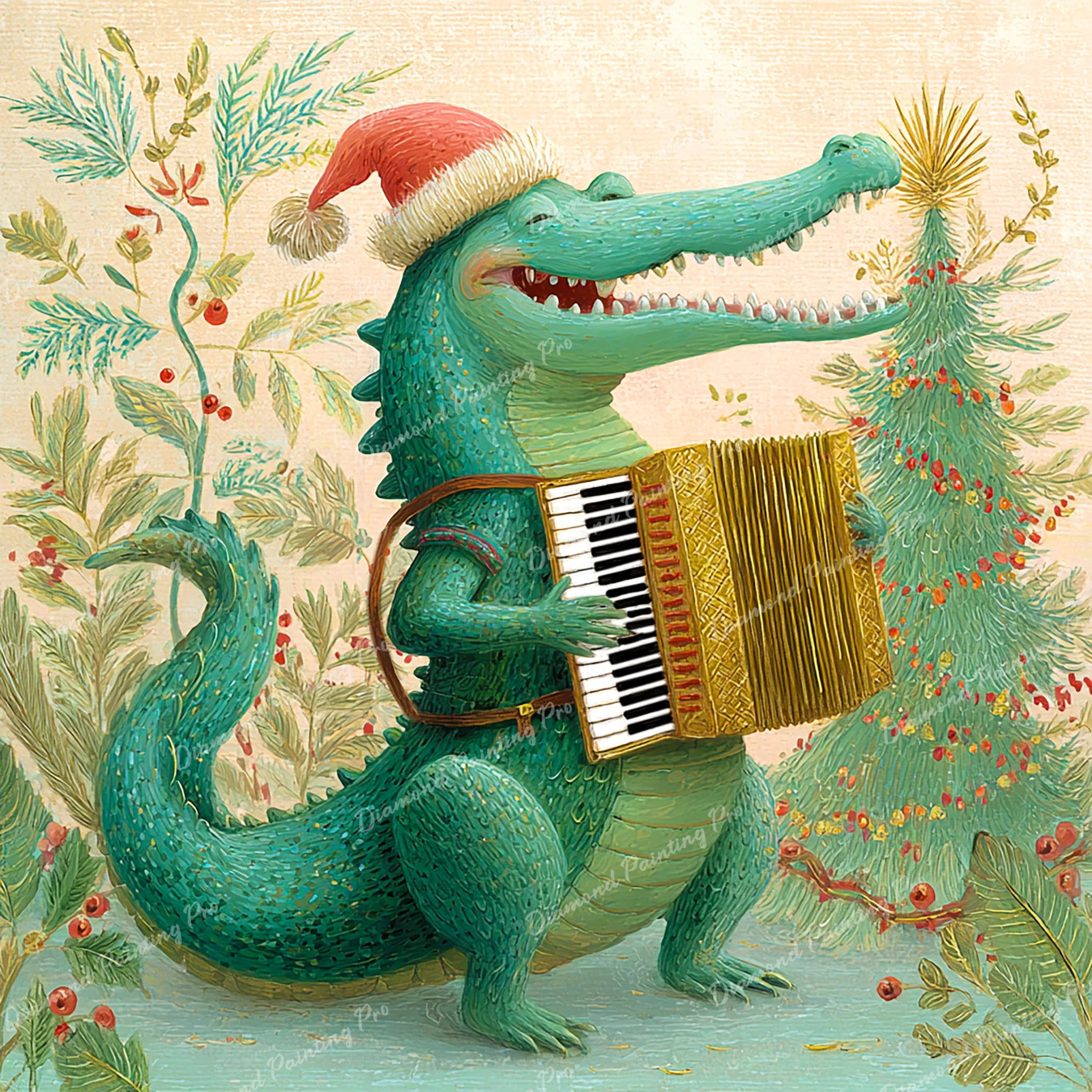Alligator Musician | Diamond Painting - Image 2