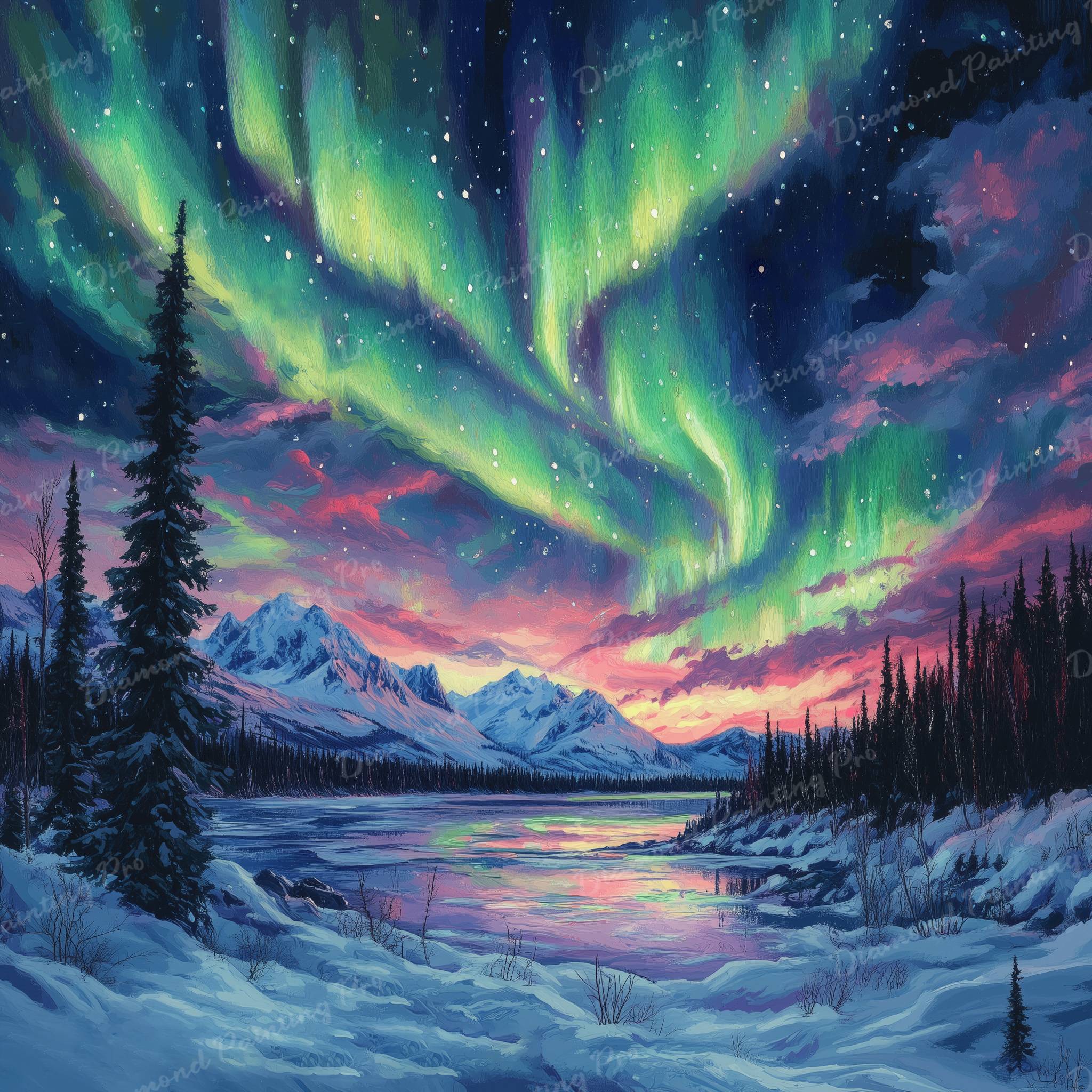 Aurora Borealis | Diamond Painting - Image 2