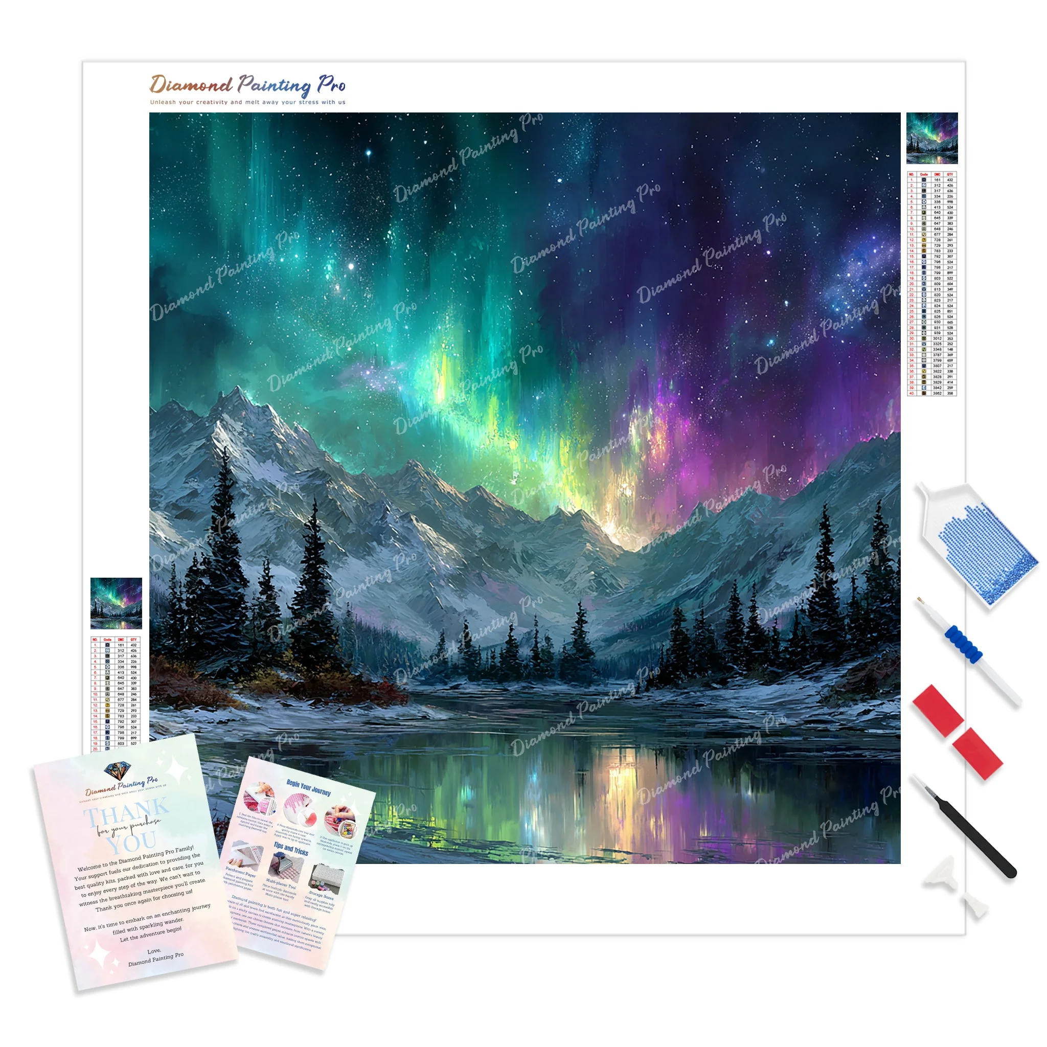 Aurora Mountain | Diamond Painting