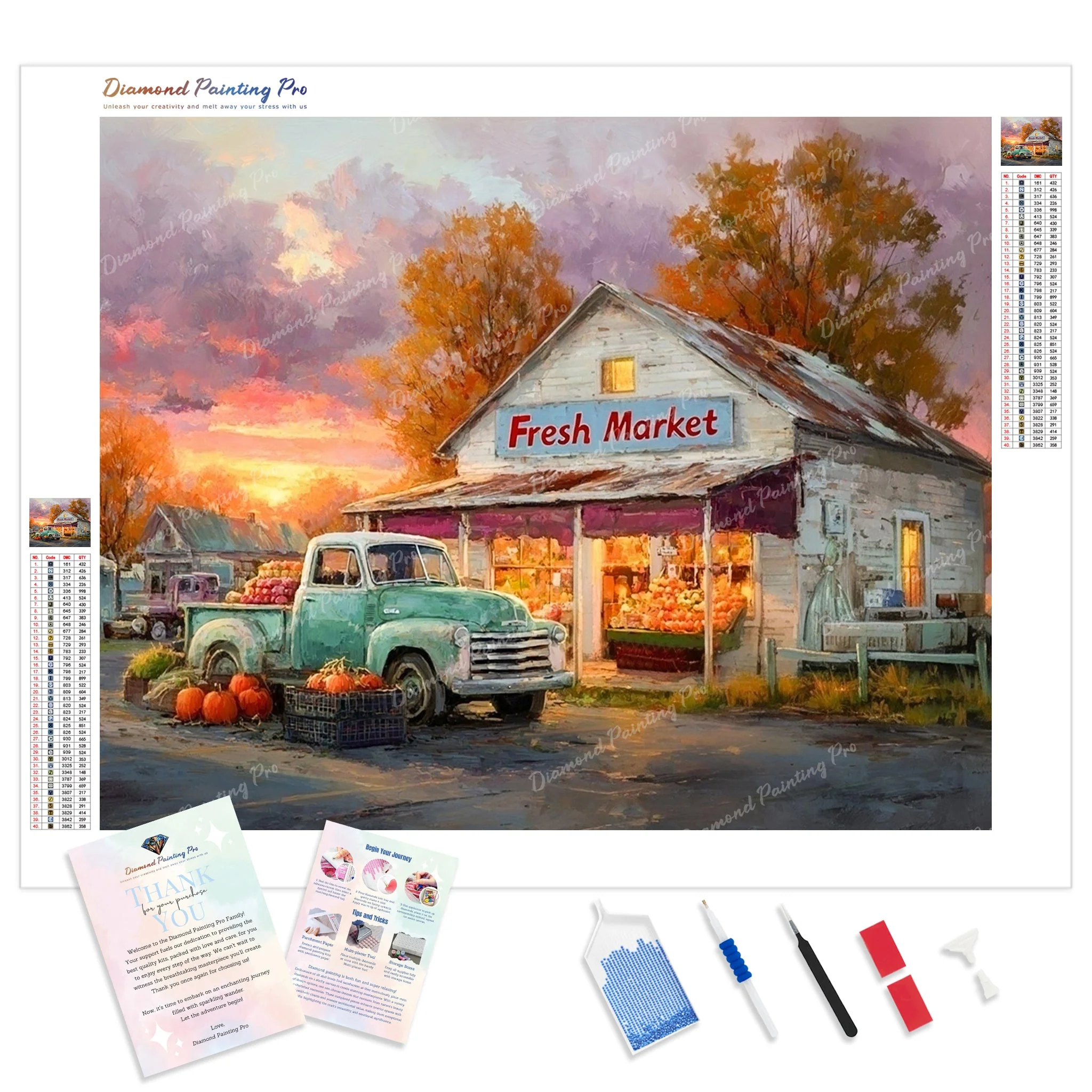 Autumn Market | Diamond Painting