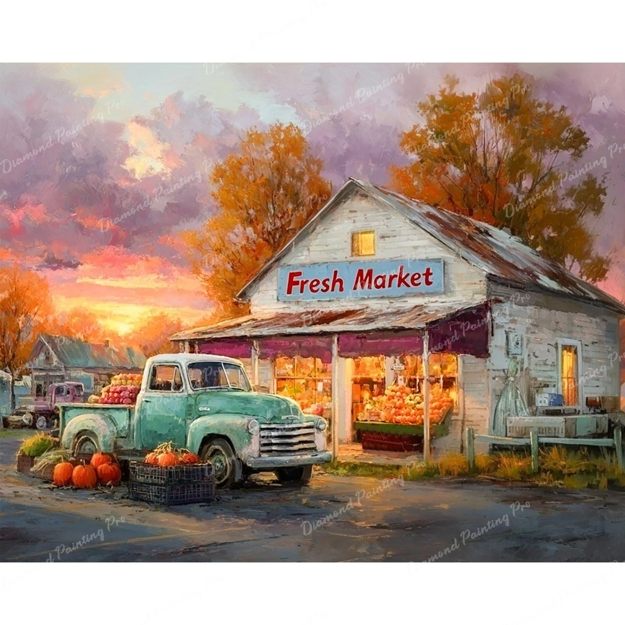 Autumn Market | Diamond Painting - Image 2