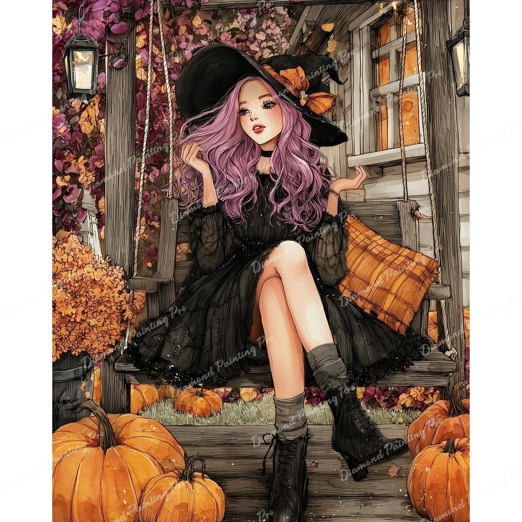 Autumn Porch Spellcaster | Diamond Painting - Image 2