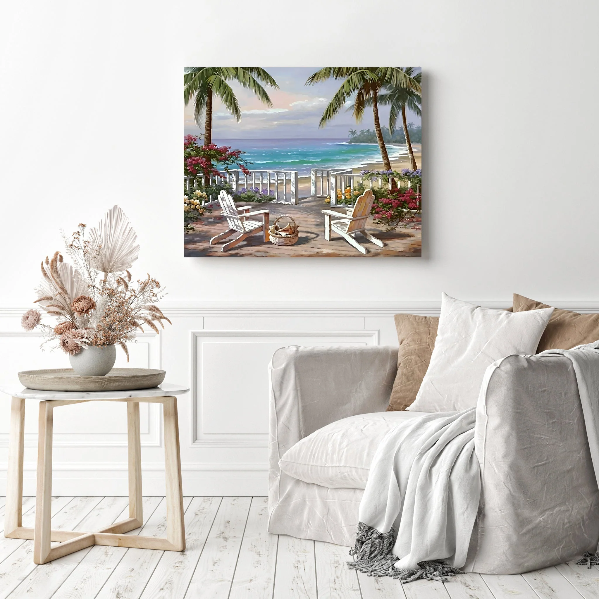 Beach Chair with Coastal View | Diamond Painting - Image 3
