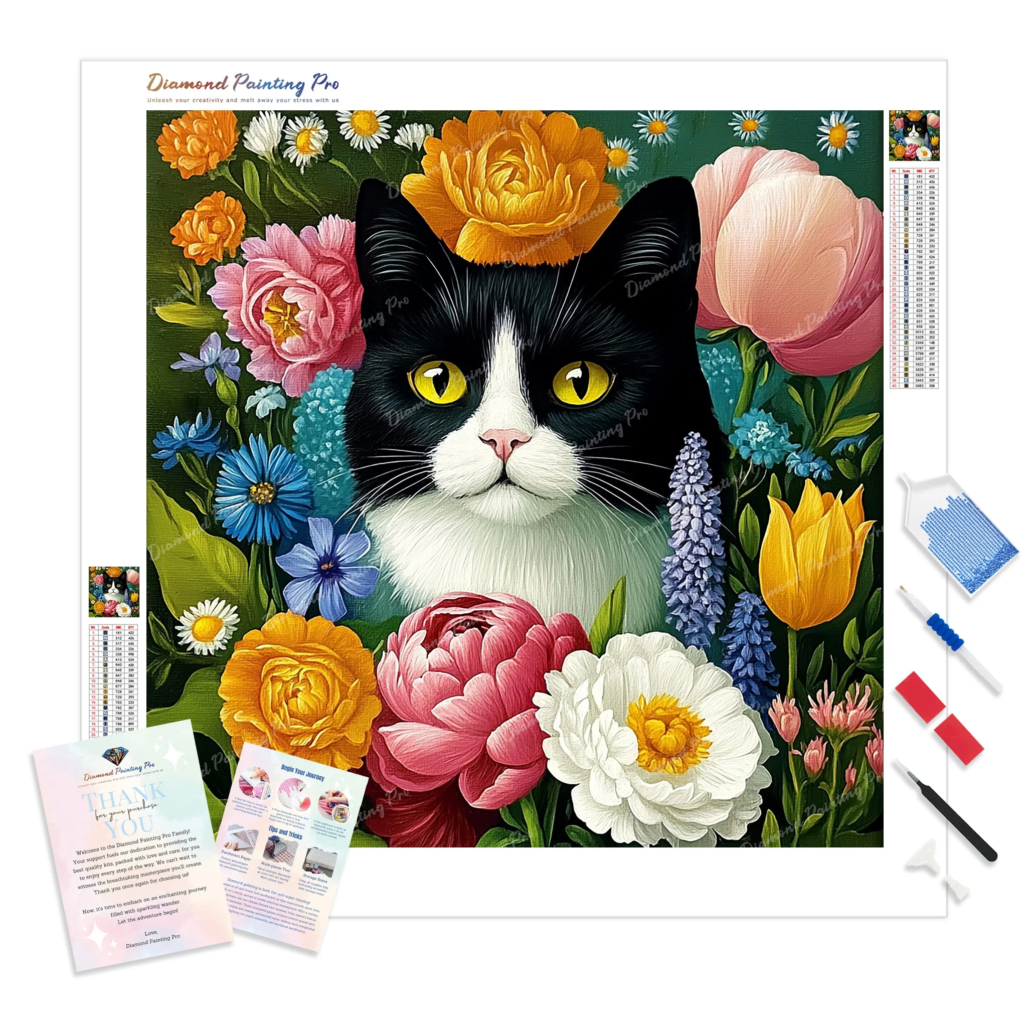Blossom Kitty | Diamond Painting