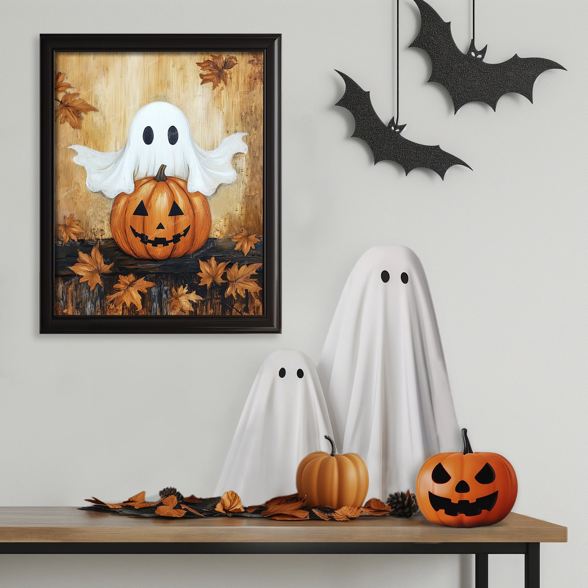 Boo and Pumpkin | Diamond Painting - Image 3