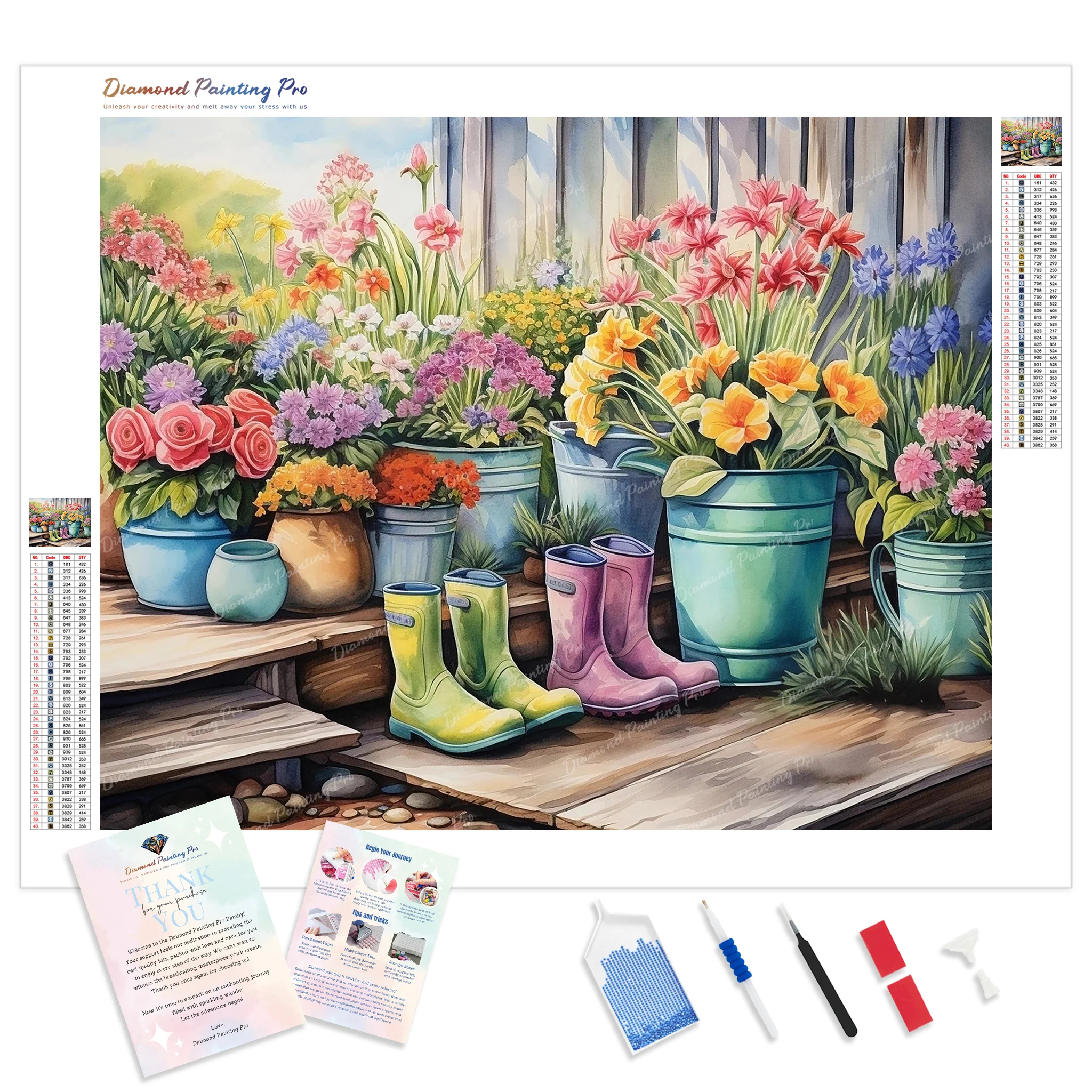 Boots and Blooms | Diamond Painting