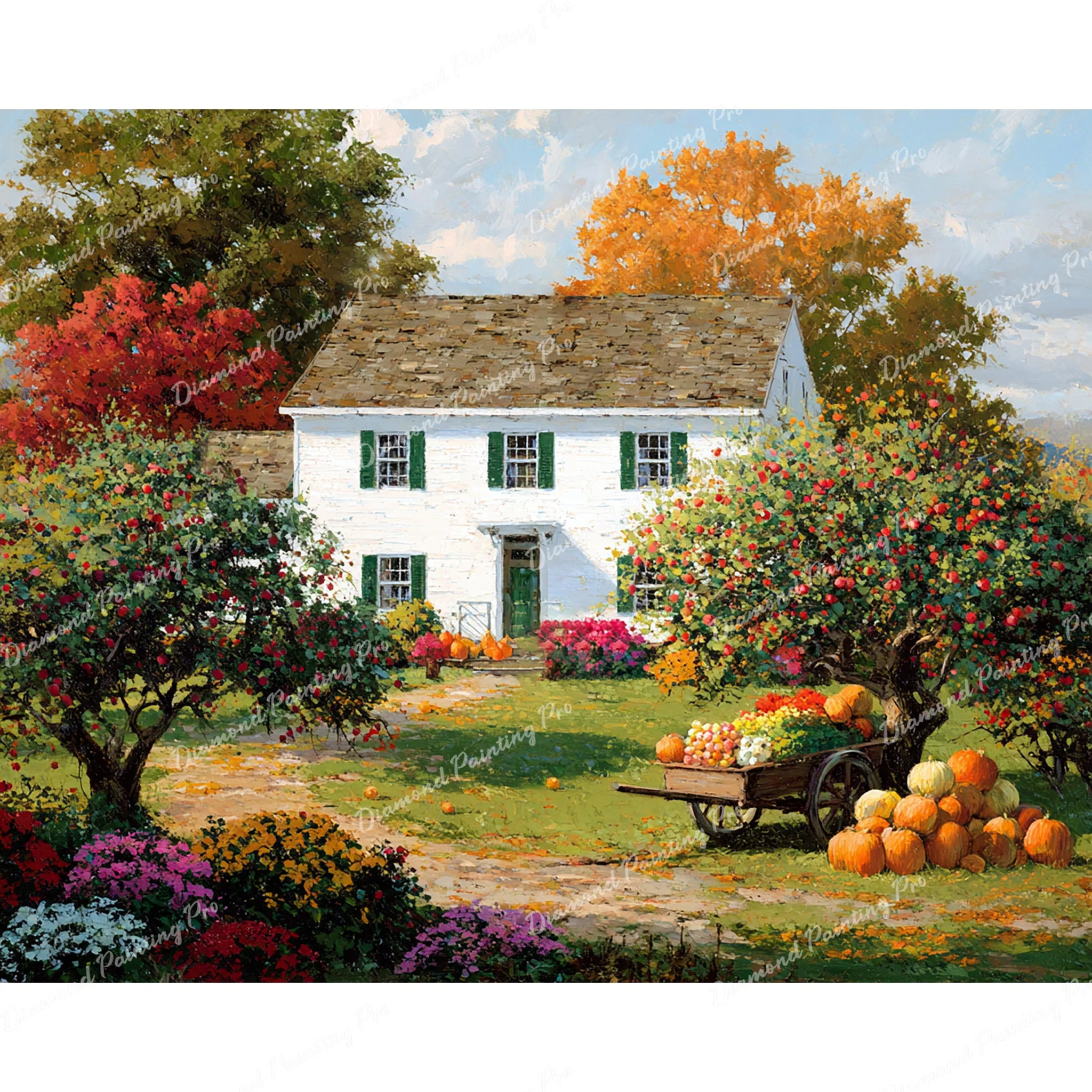 Bountiful Harvest House | Diamond Painting - Image 2