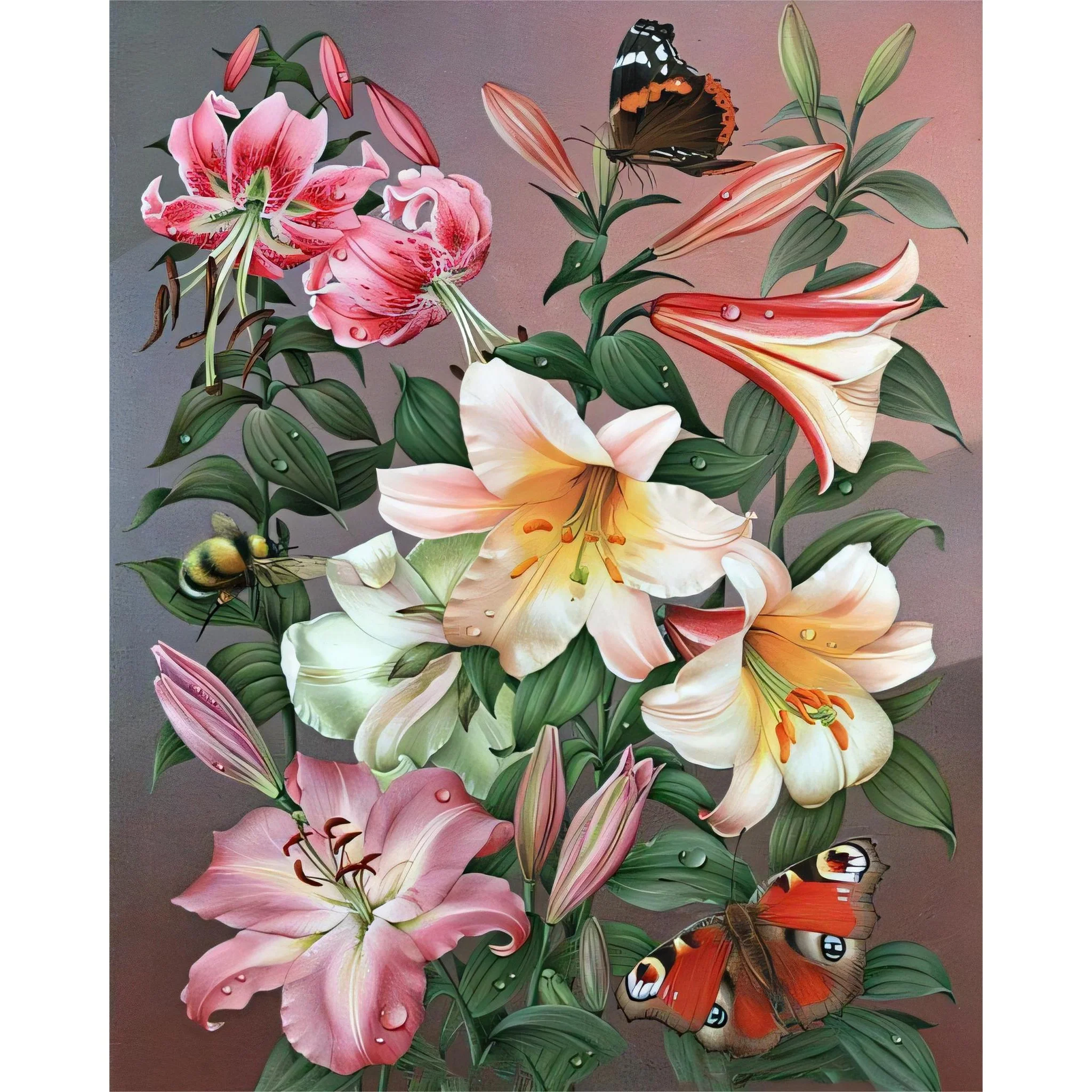 Butterflies and Flowers | Diamond Painting - Image 2