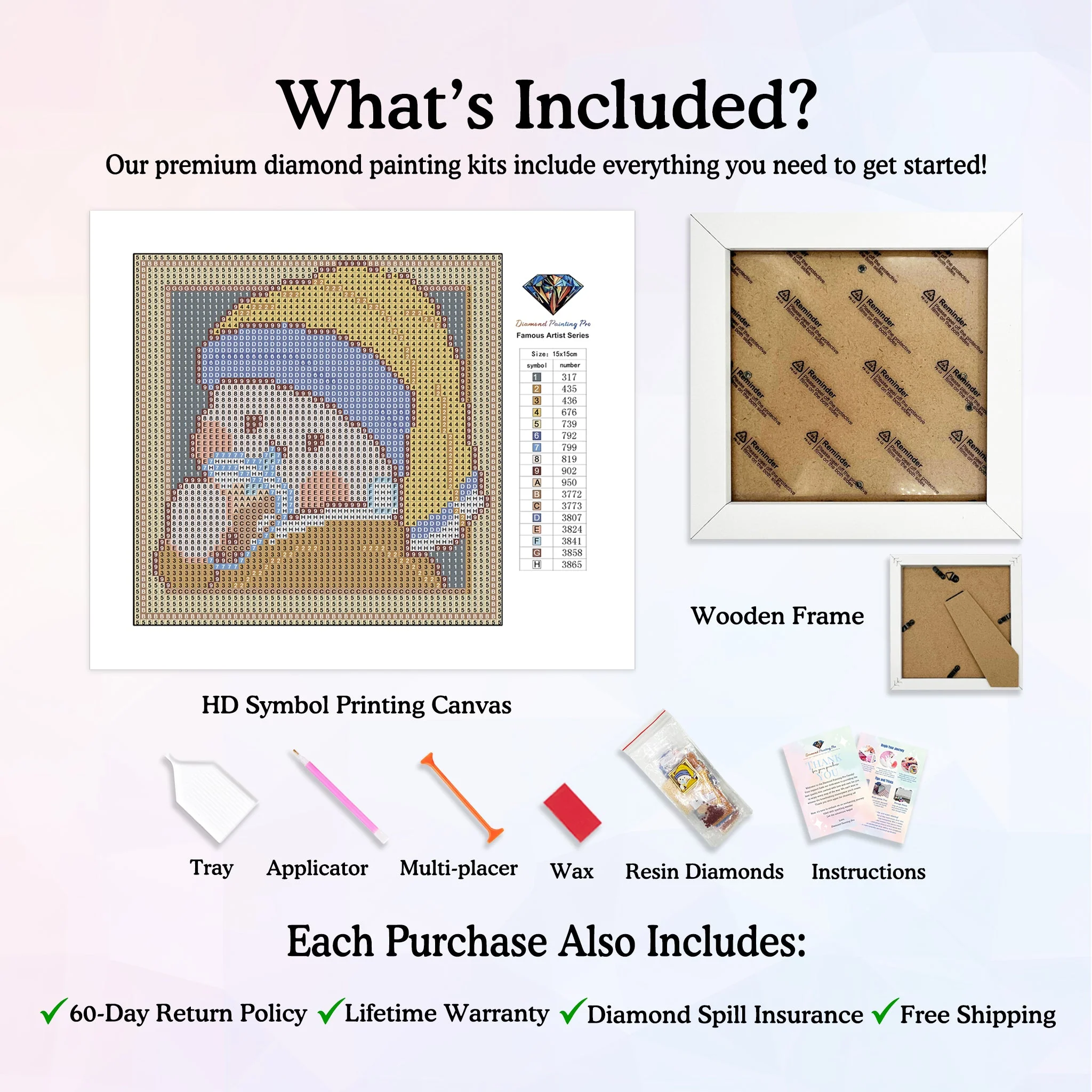 Girl with a Pearl Earring and Boba Tea | Frame Included | Diamond Painting - Image 3