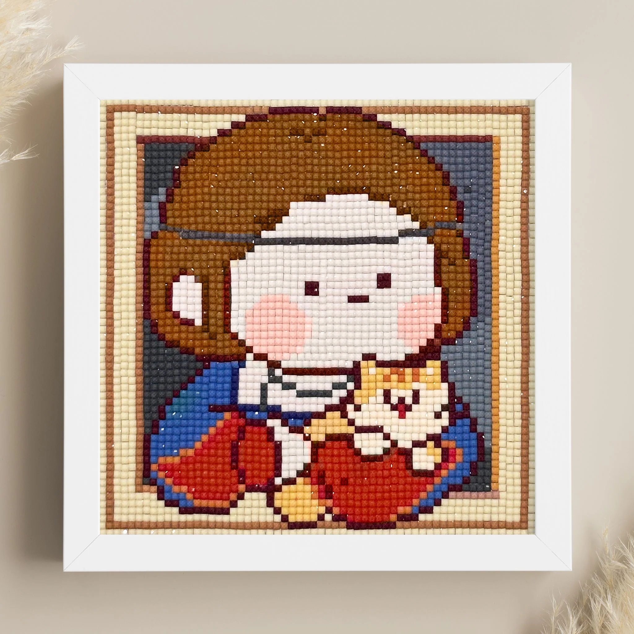 Lady with Her Kitty | Frame Included | Diamond Painting - Image 2