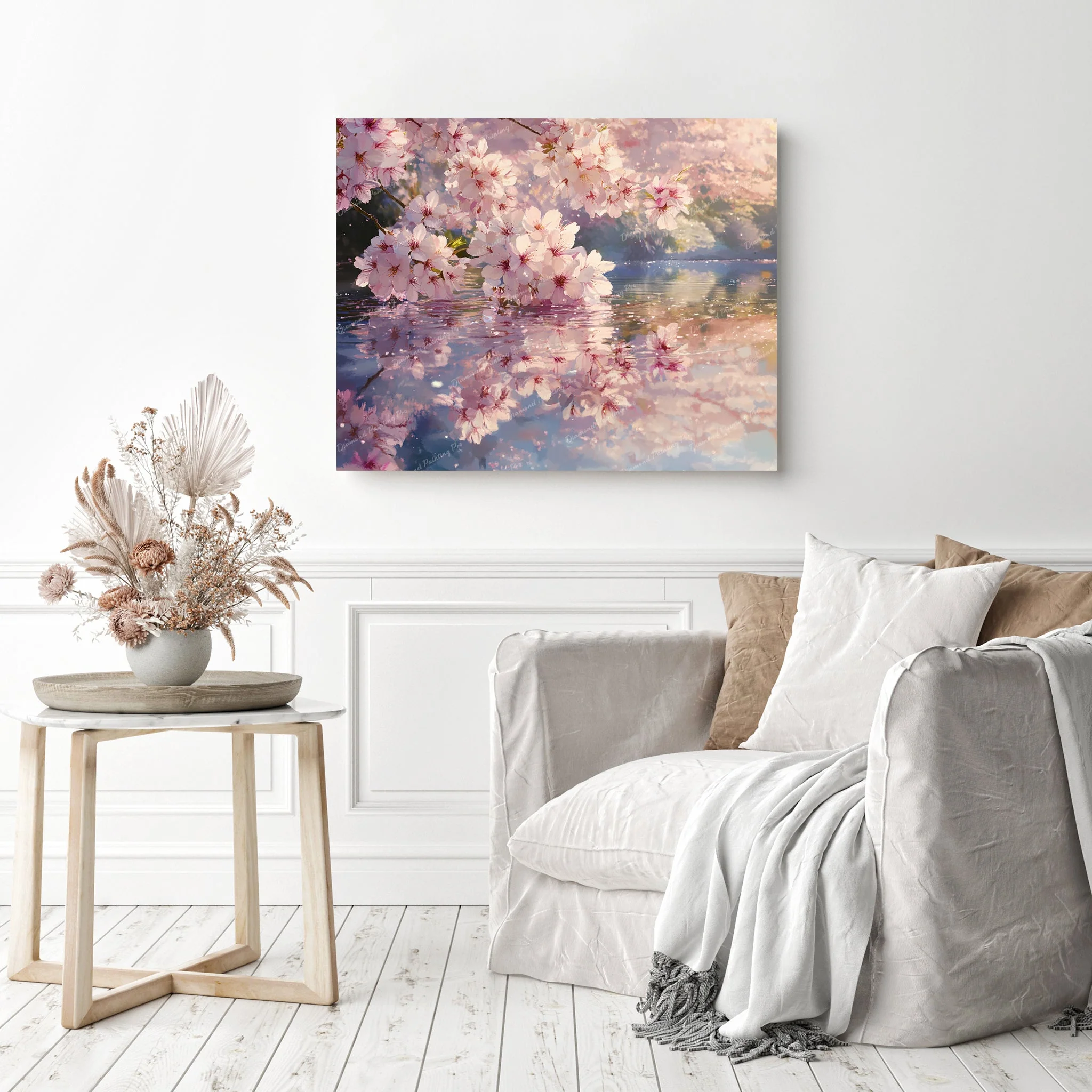 Cherry Blossom Reflections | Diamond Painting - Image 3