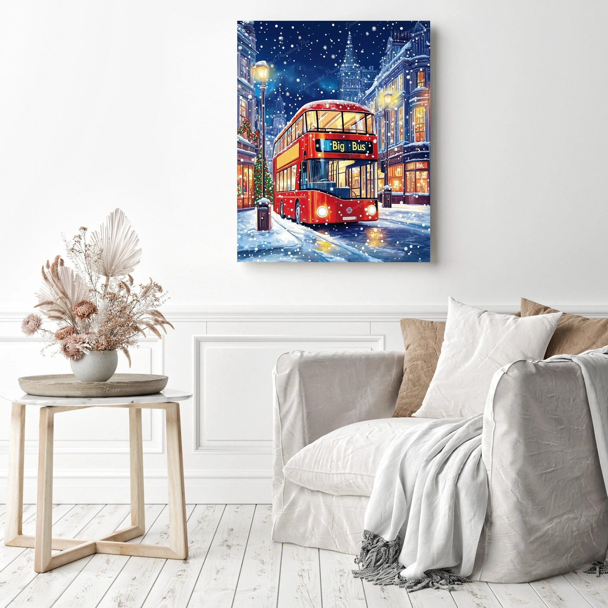 Christmas Eve in London | Diamond Painting - Image 3