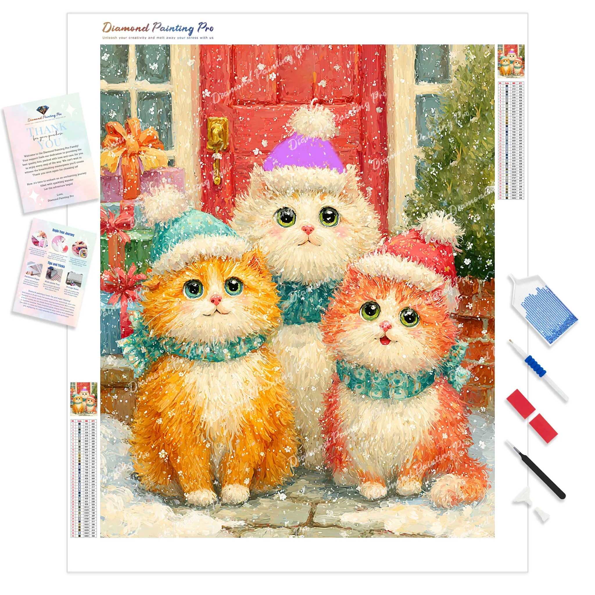 Christmas Kitties | Diamond Painting