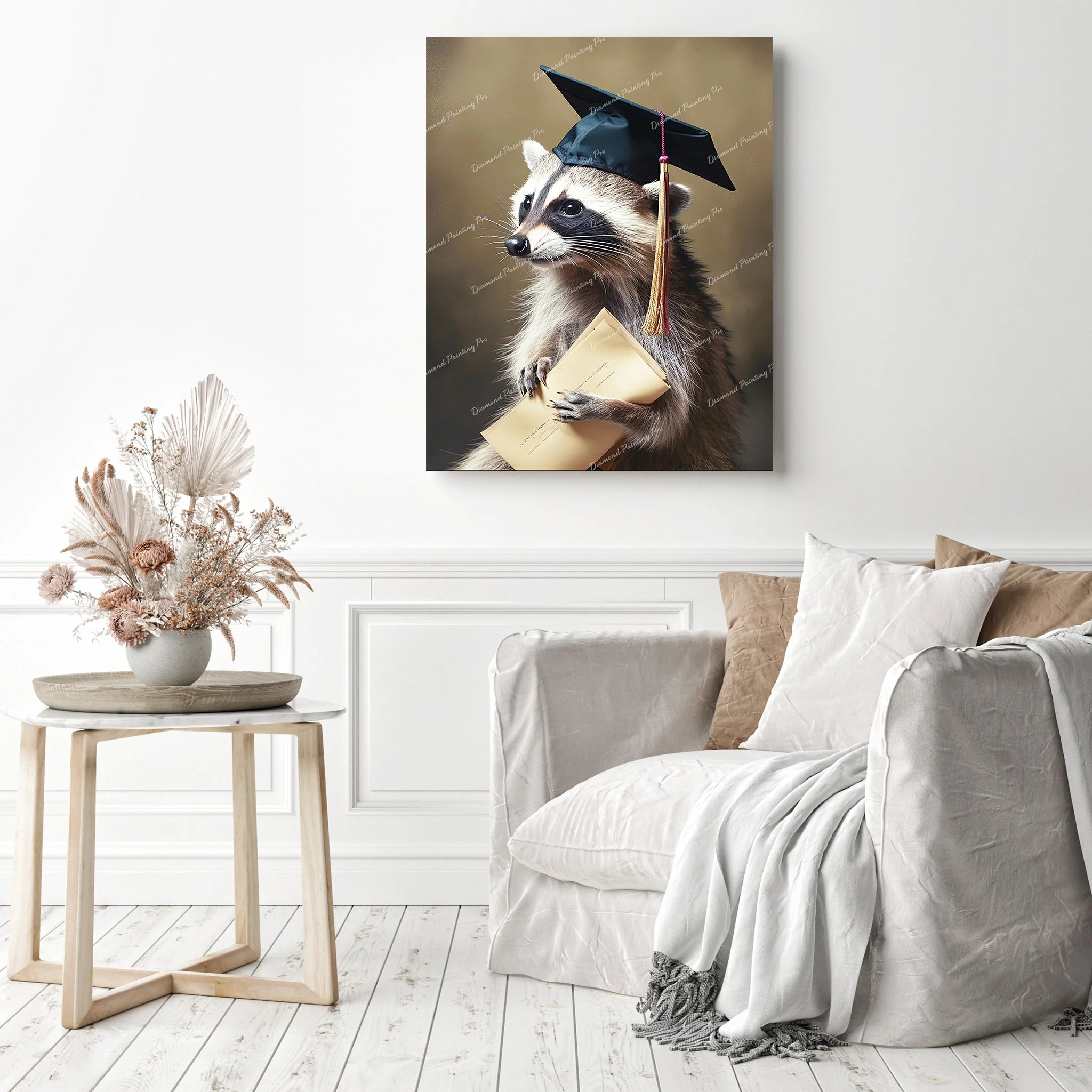 Classy Raccoon Graduate | Diamond Painting - Image 3