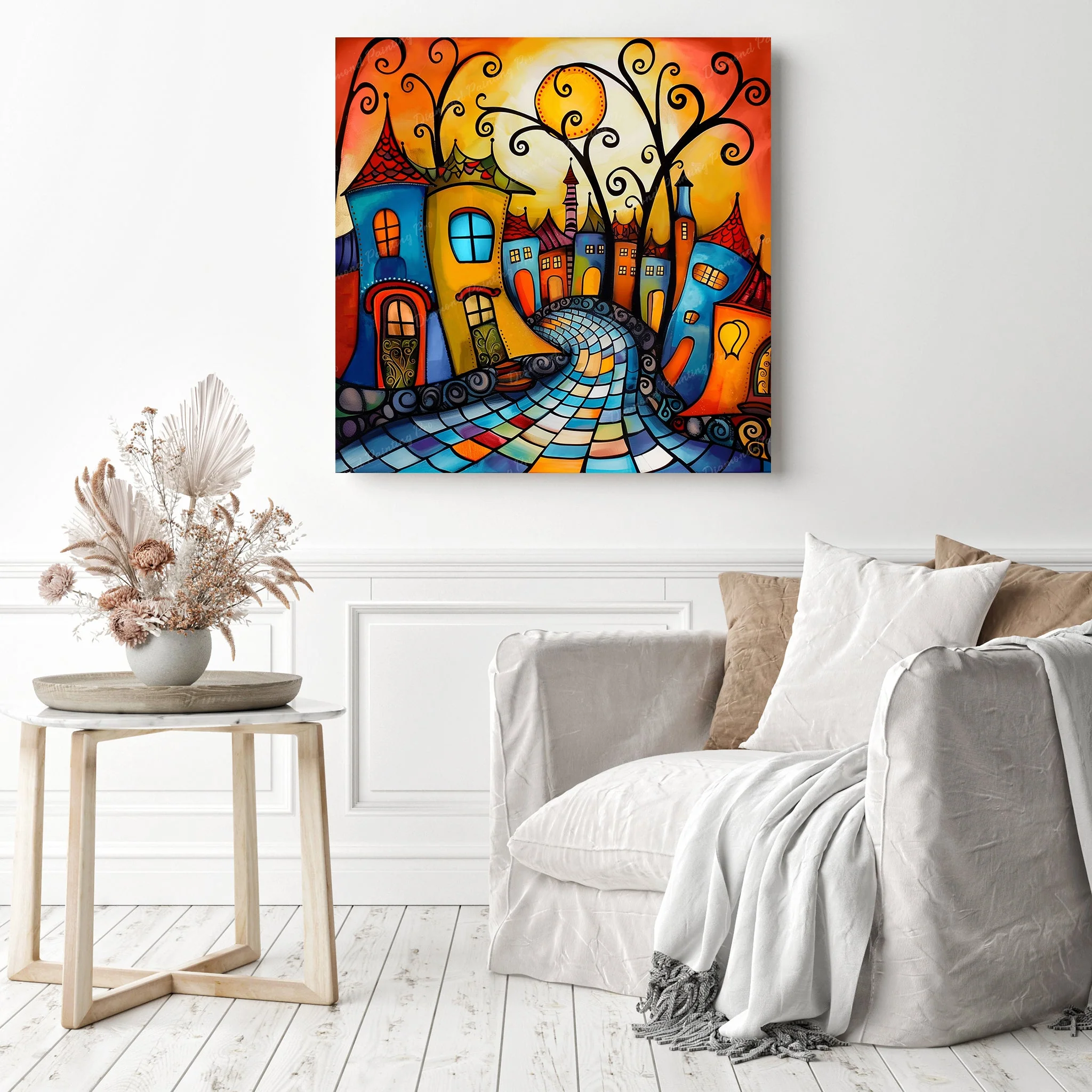 Colorful Town Houses | Diamond Painting - Image 3