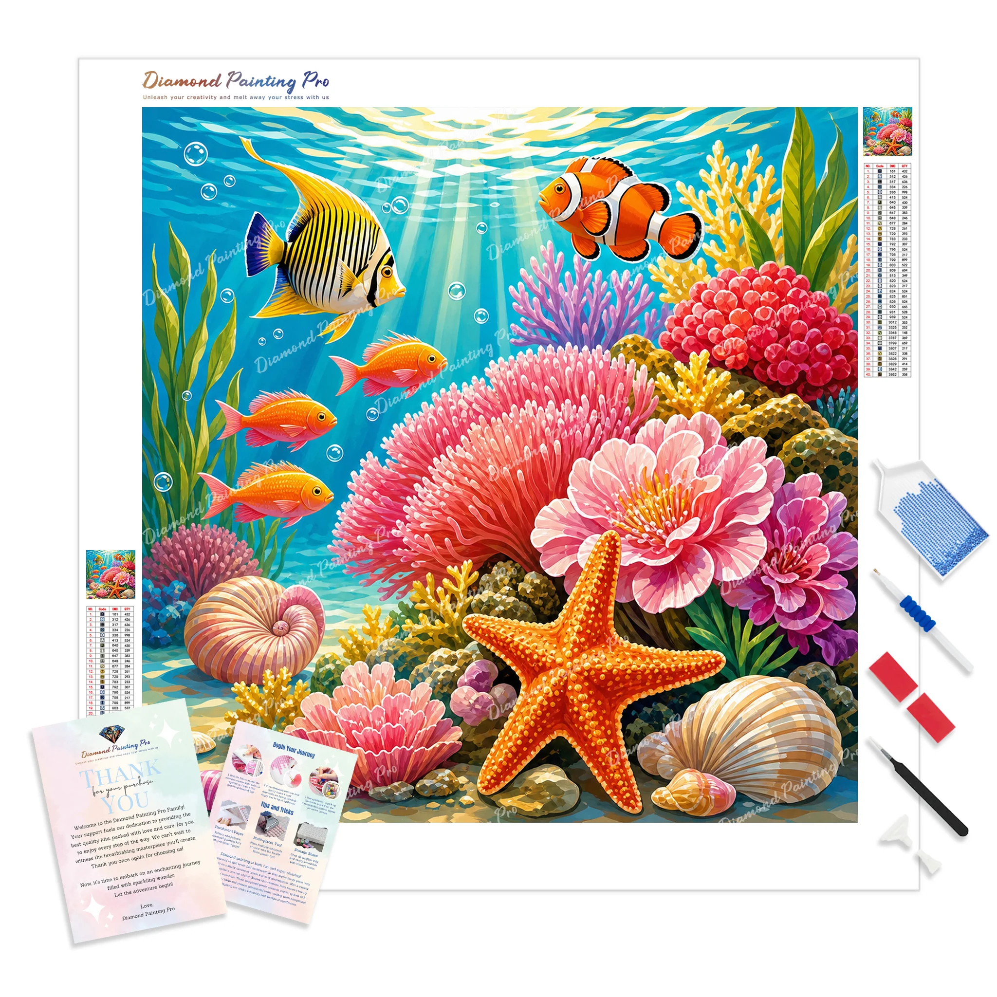 Coral Garden Harmony | Diamond Painting