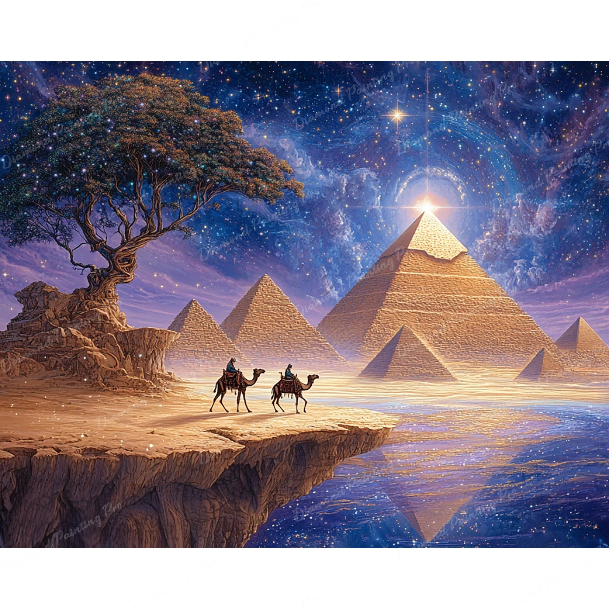 Cosmic Pyramids | Diamond Painting - Image 2