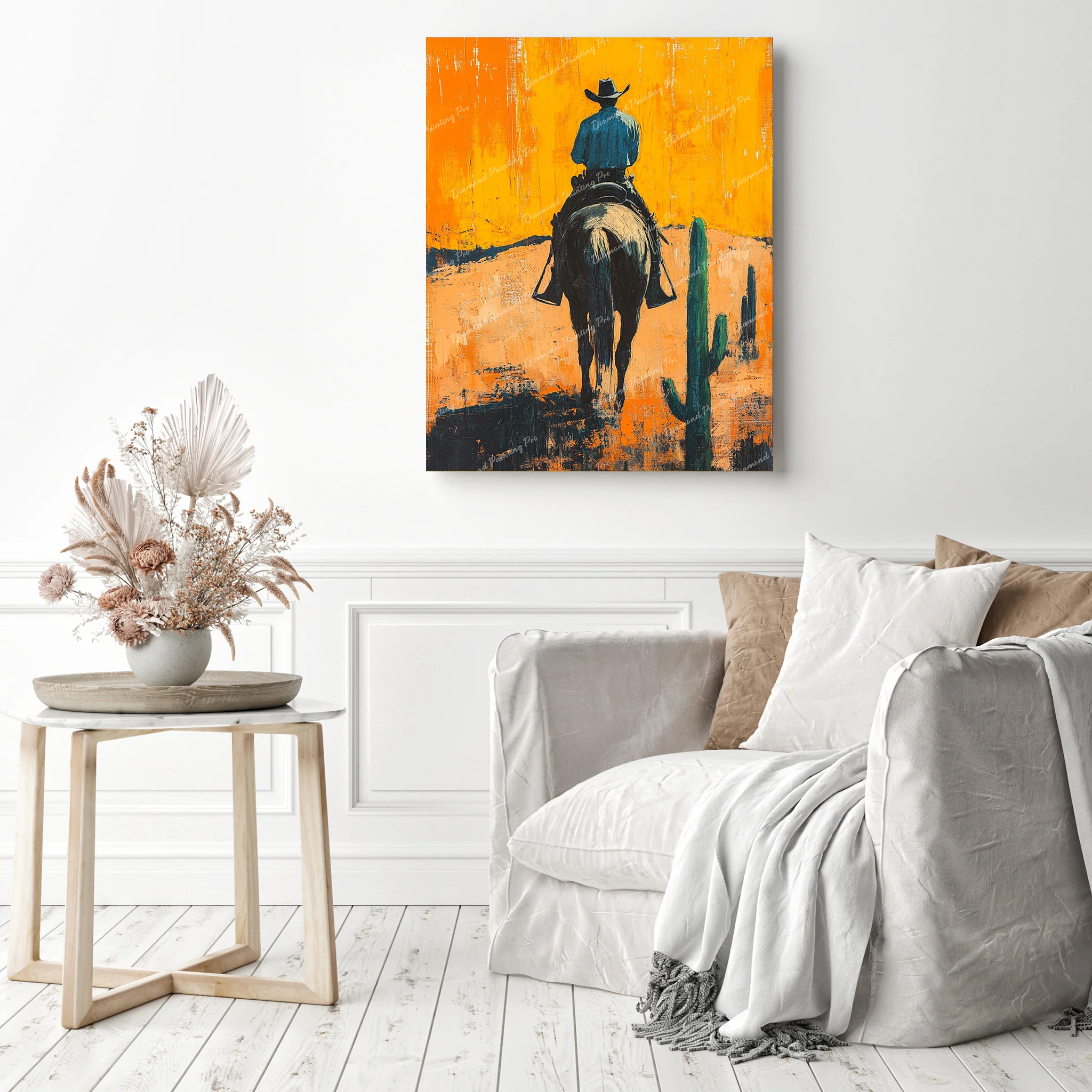 Cowboy Riding | Diamond Painting - Image 3