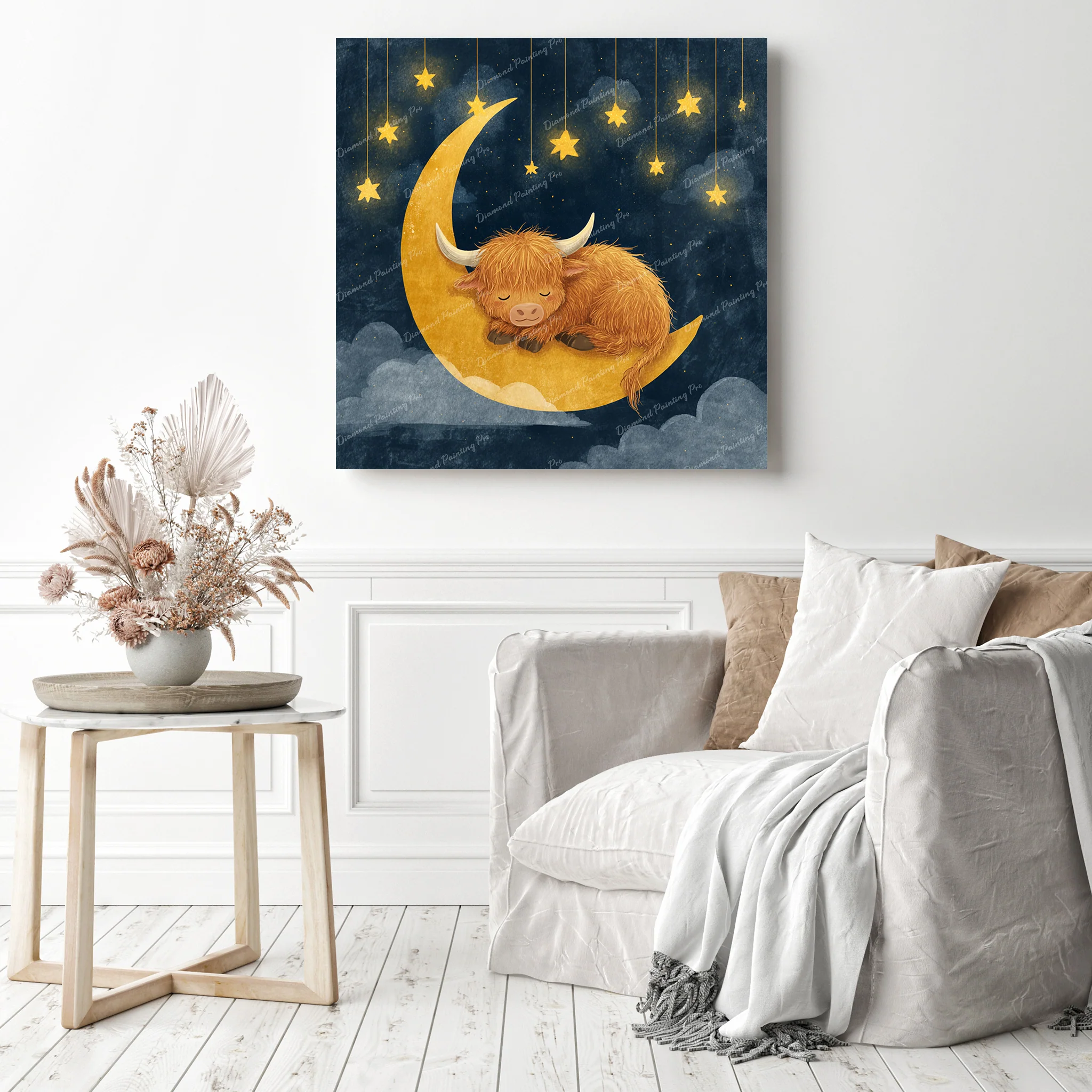 Cozy Highland Cow | Diamond Painting - Image 3