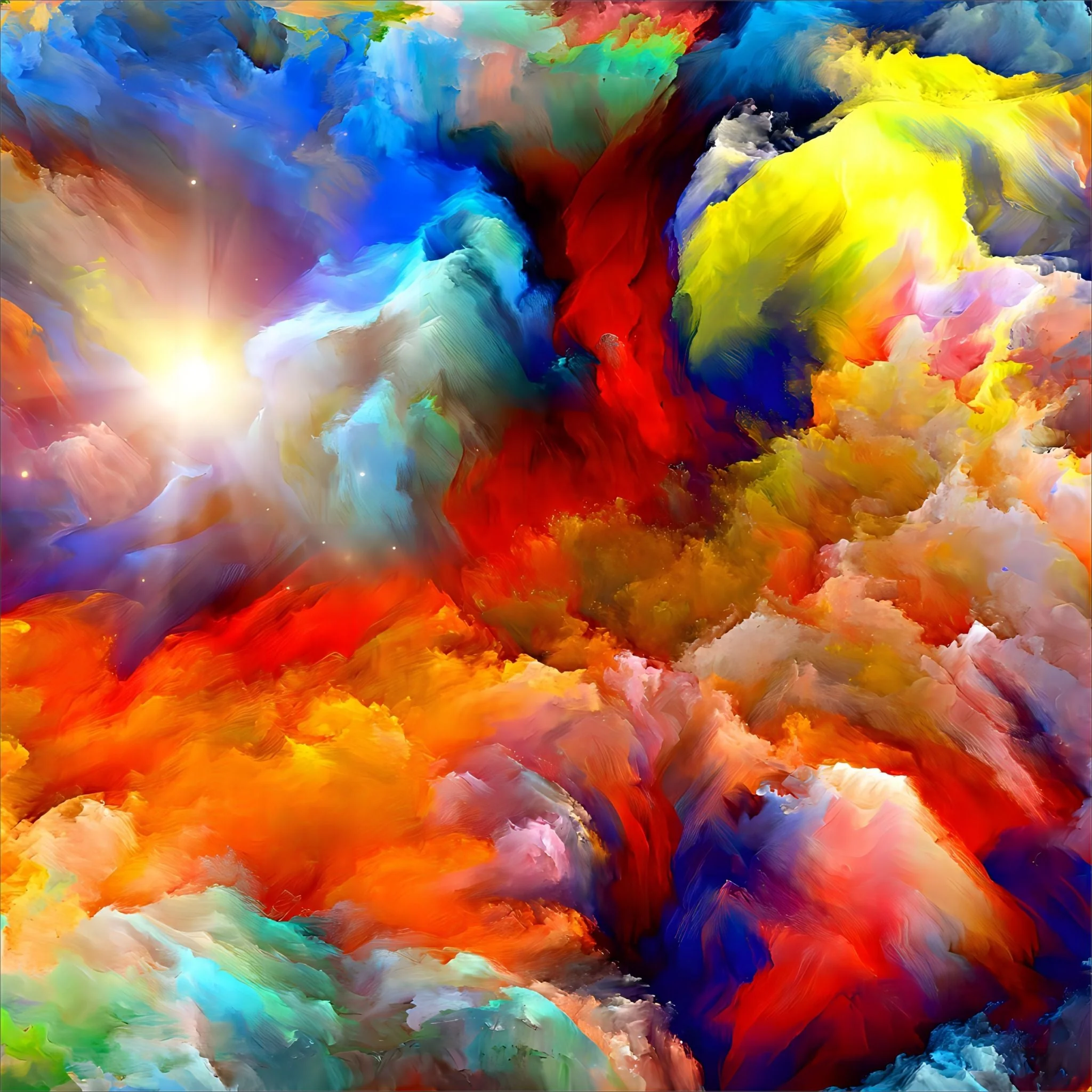 Abstract Color Explosion | Diamond Painting - Image 2