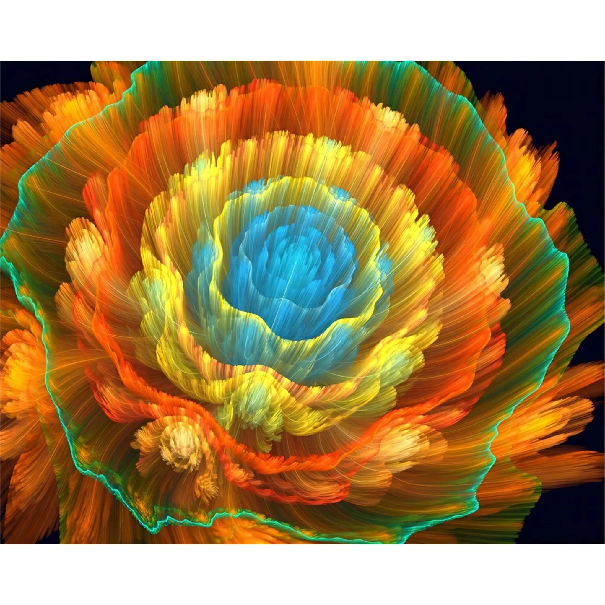 Abstract Floral Radiance | Diamond Painting - Image 2