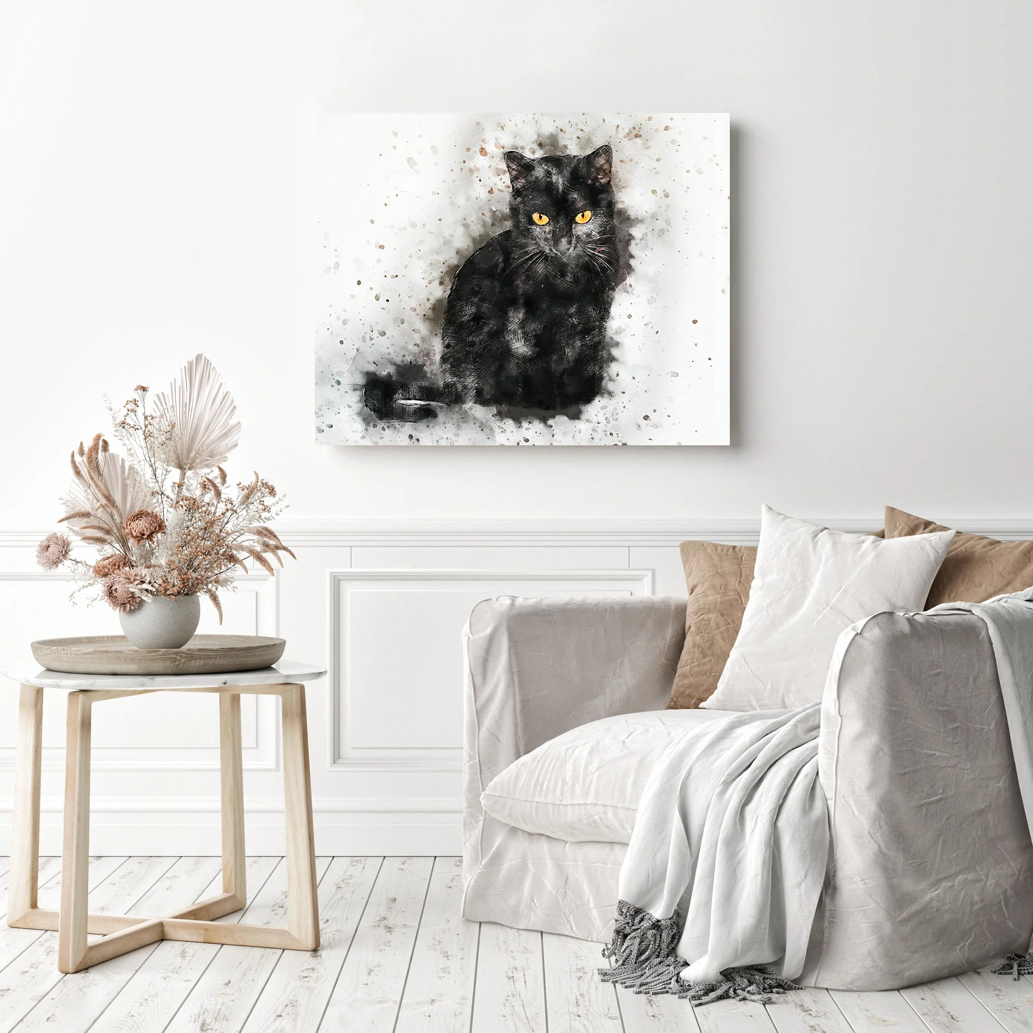 Abstract Black Cat | Diamond Painting - Image 3