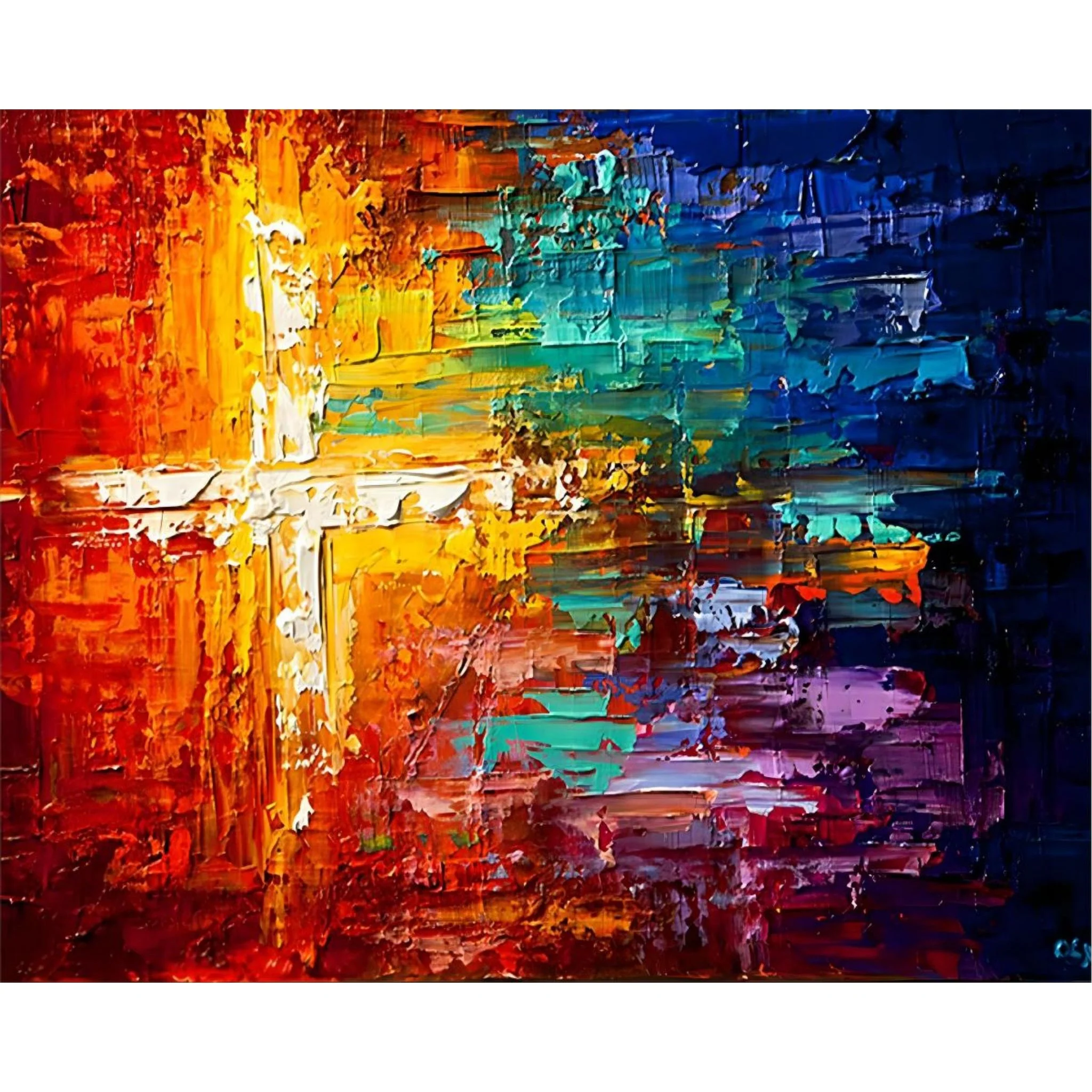Abstract Rainbow Paints | Diamond Painting - Image 2