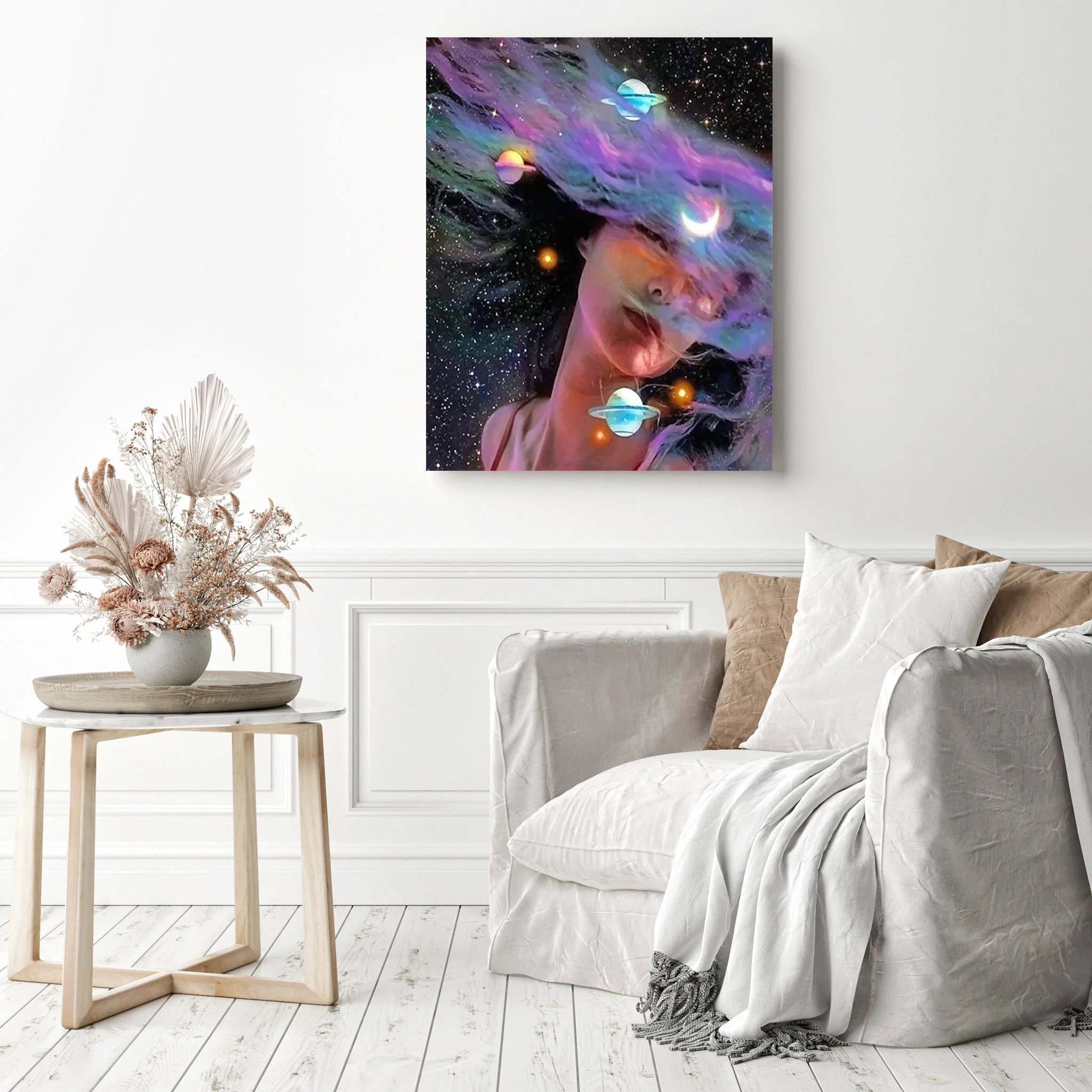 Colorful Space Girl | Diamond Painting - Image 3