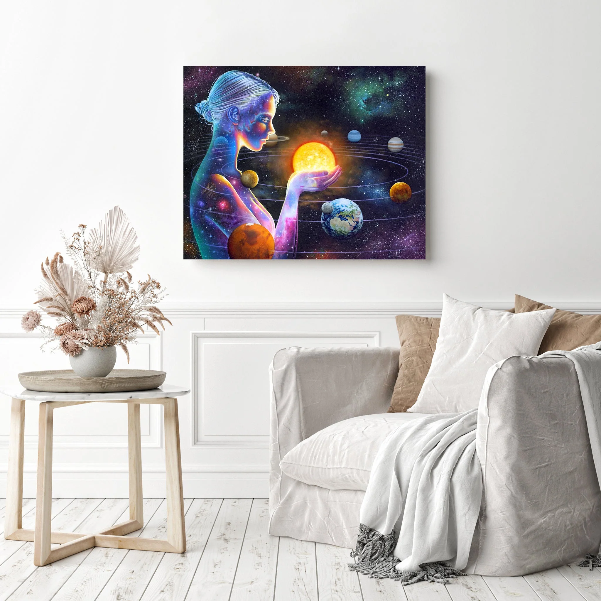 Planets Woman | Diamond Painting - Image 3