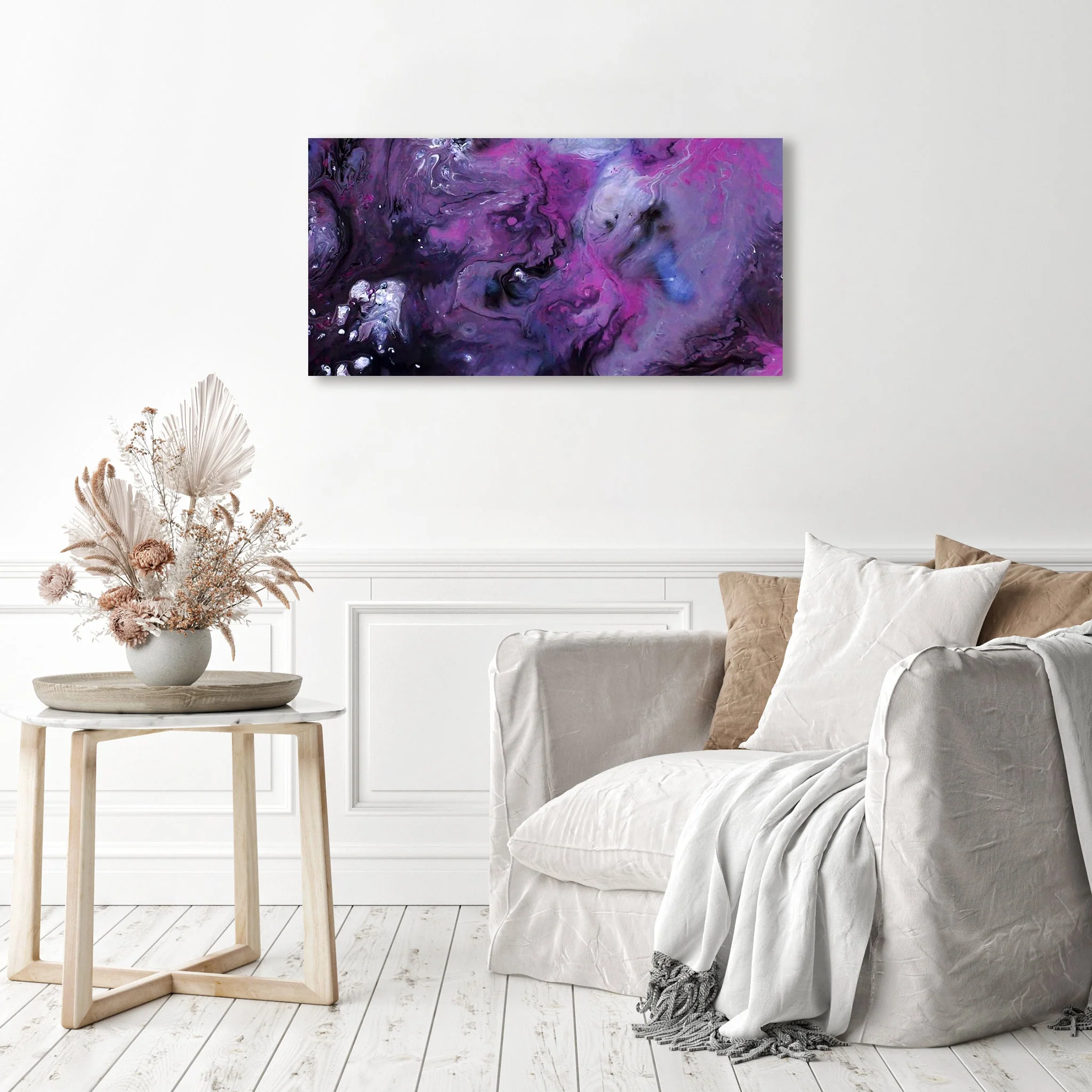 Abstract Purple & Black | Diamond Painting - Image 3