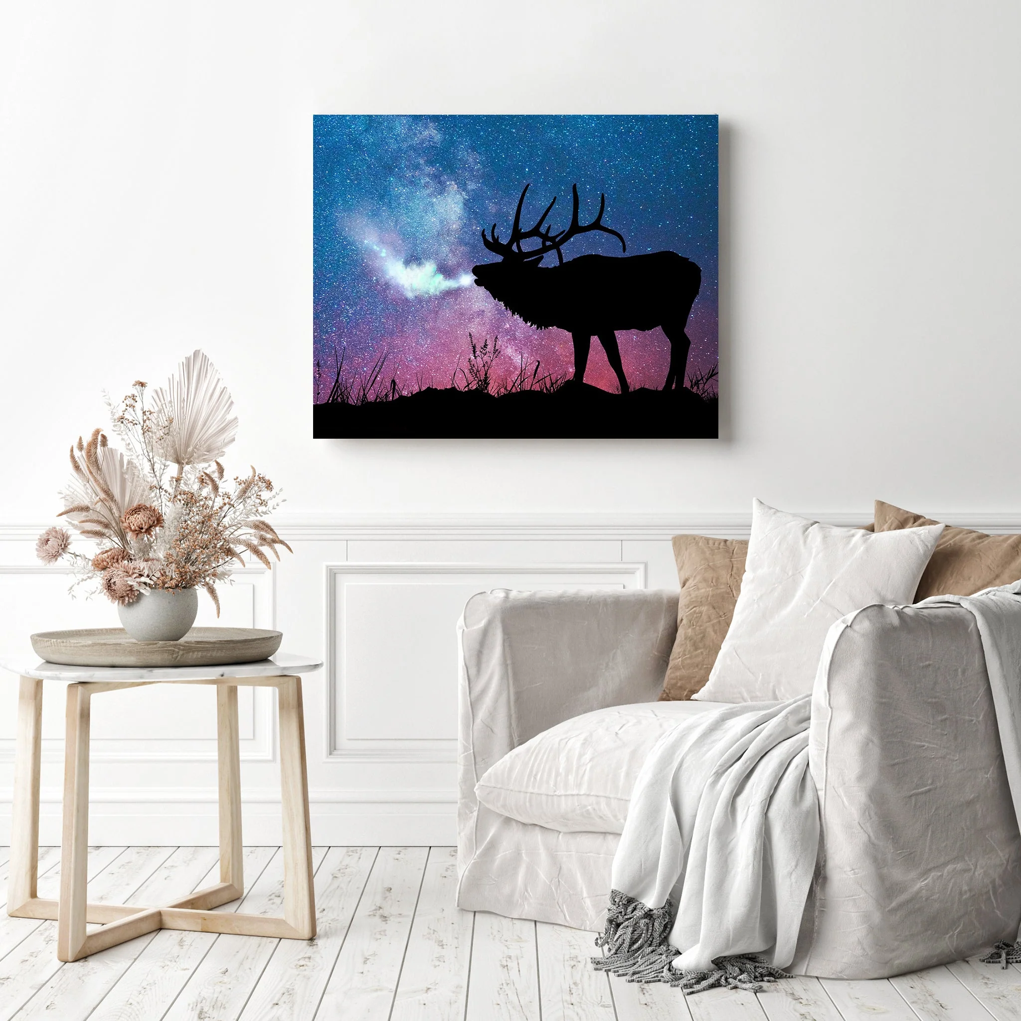 Moose under Cold Cold Night | Diamond Painting - Image 3
