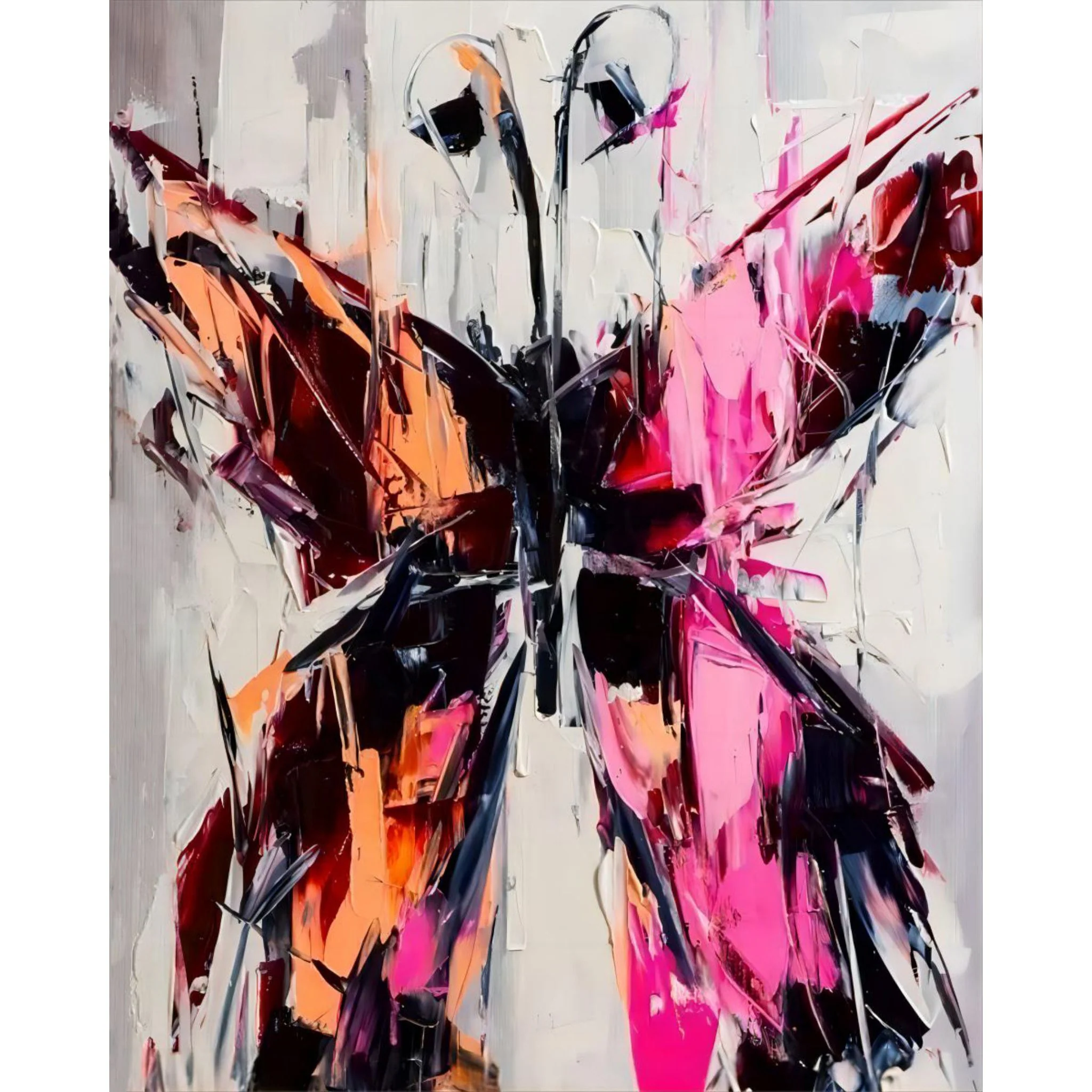 Orange & Pink Butterfly | Diamond Painting - Image 2