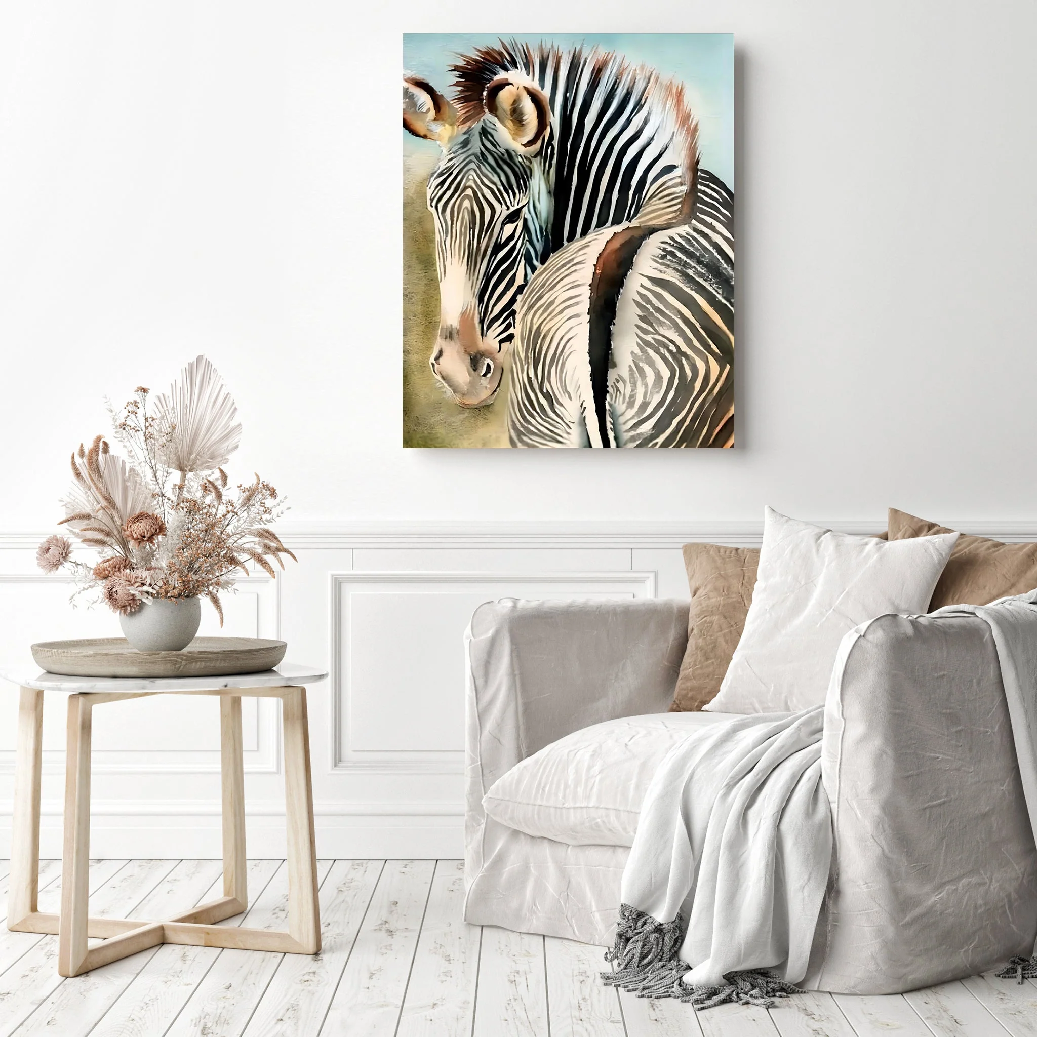 Zebra Looking Back | Diamond Painting - Image 3