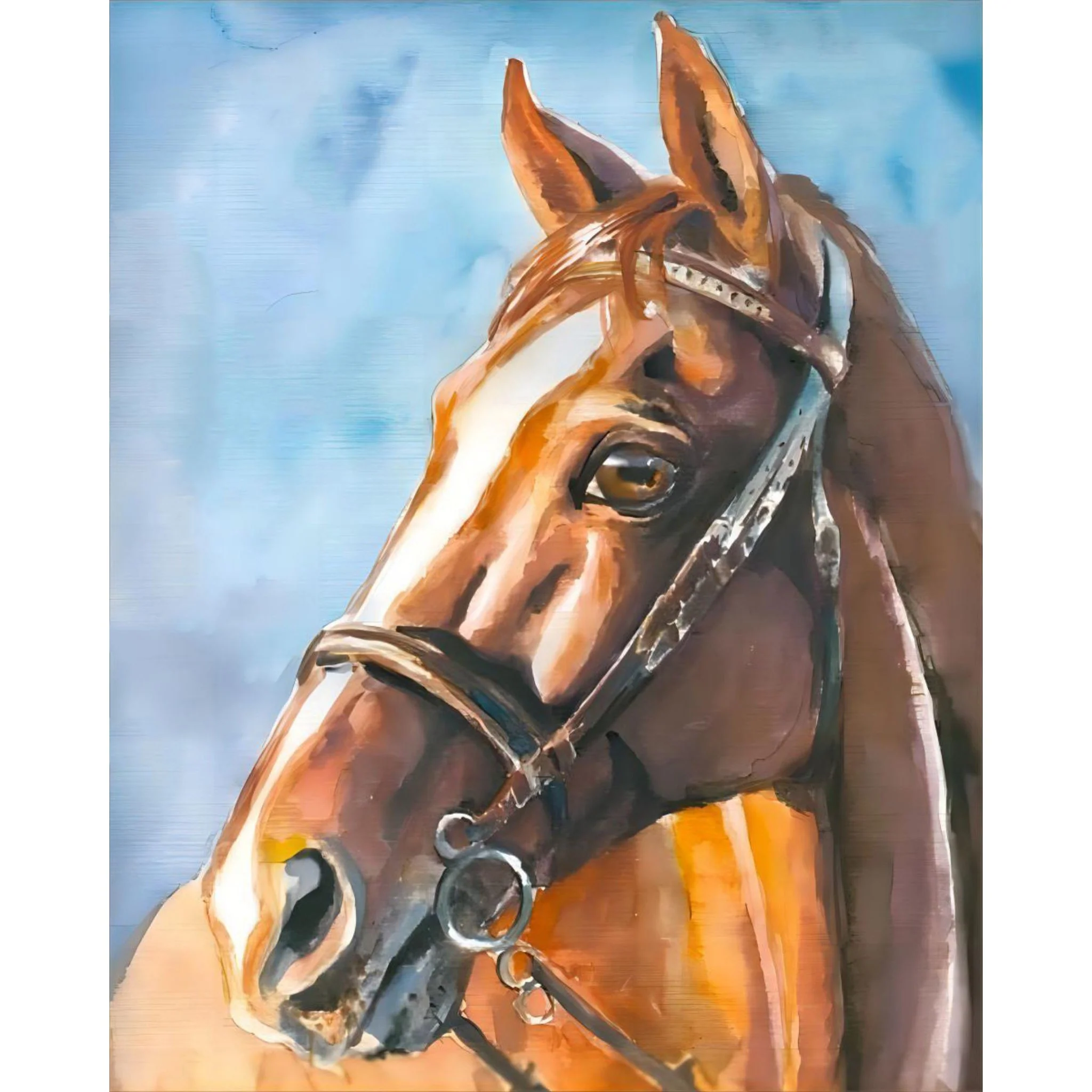 Arabian Brown Horse | Diamond Painting - Image 2