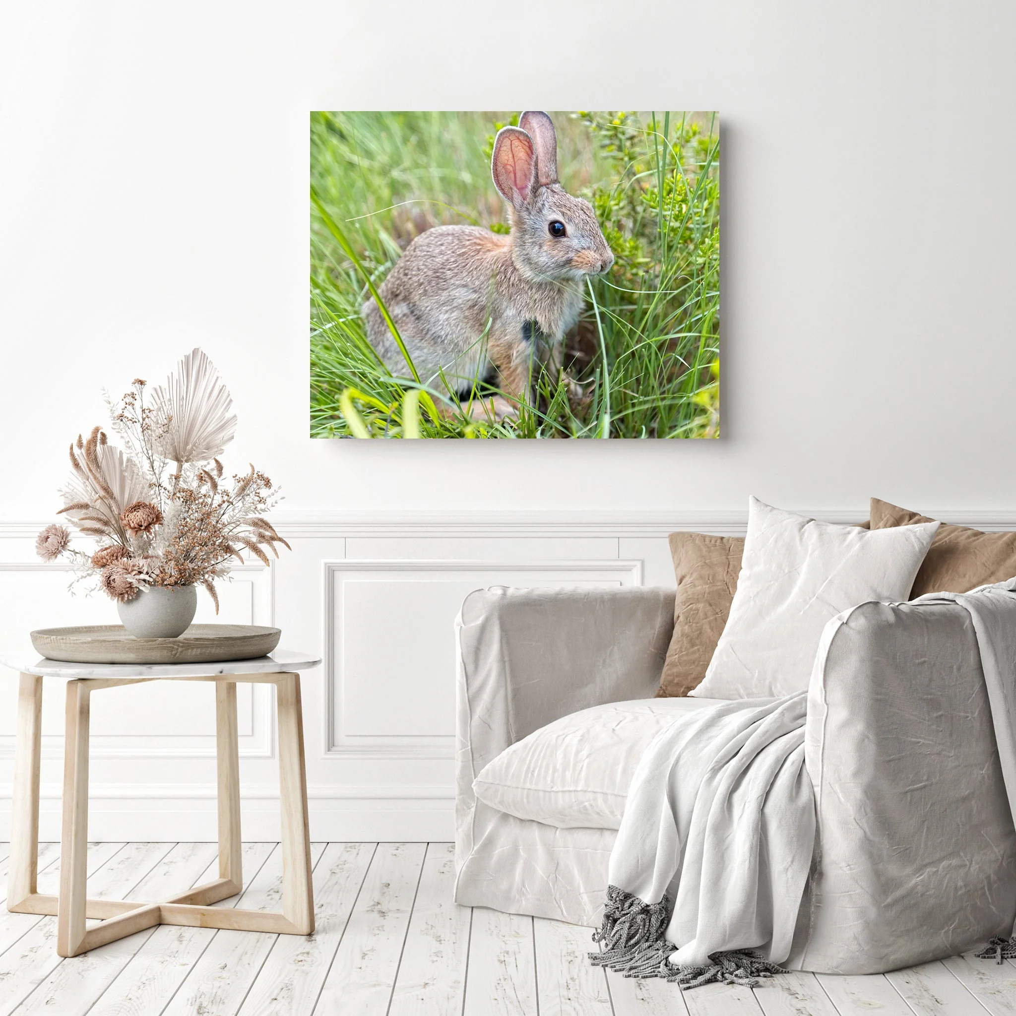 Bunny Munching Grass | Diamond Painting - Image 3