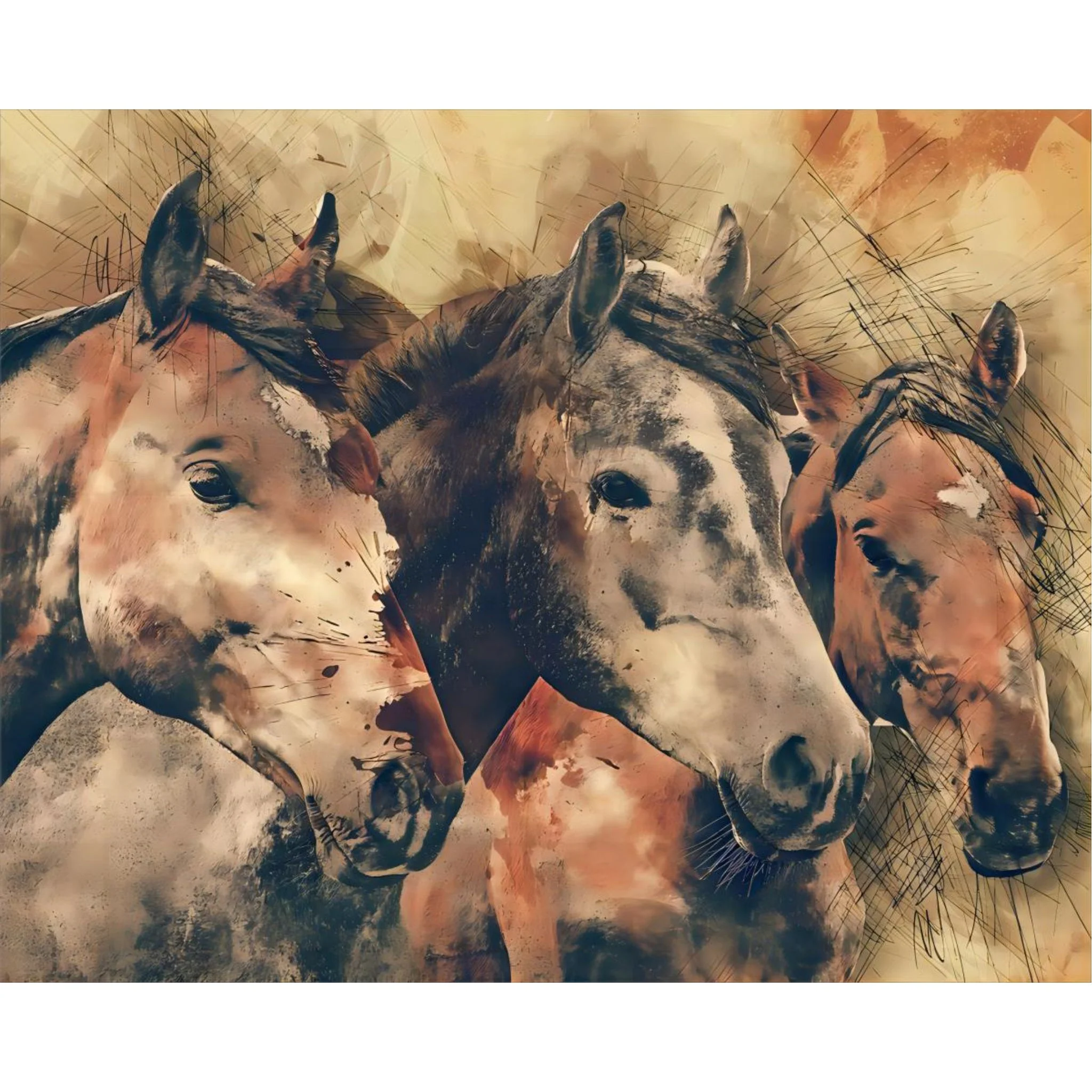 Horses | Diamond Painting - Image 2