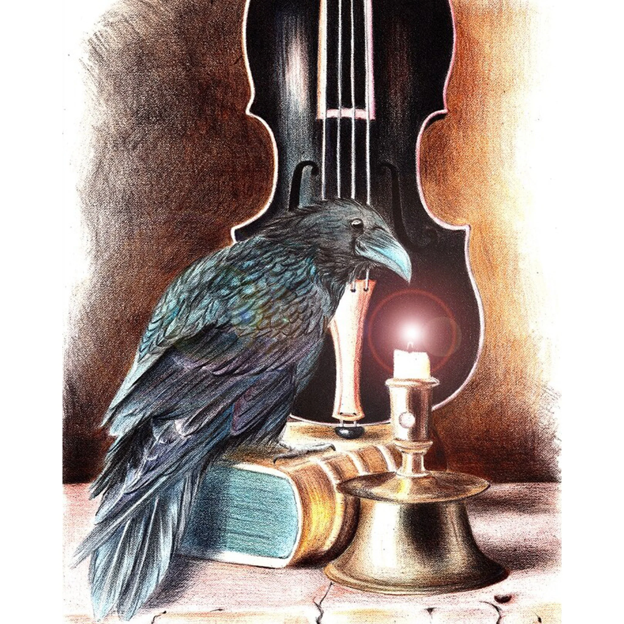 Raven & Violin | Diamond Painting - Image 2