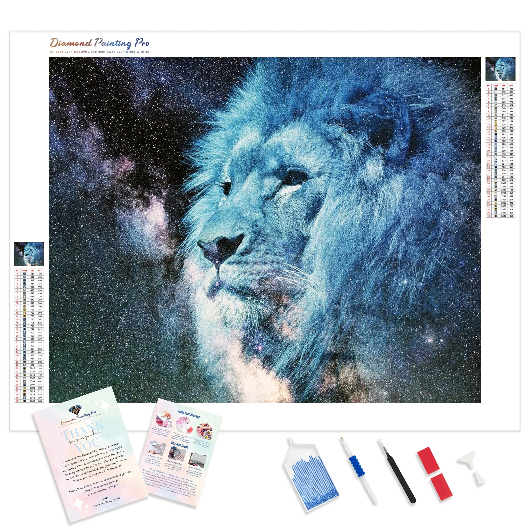 Starry Sky Lion | Diamond Painting