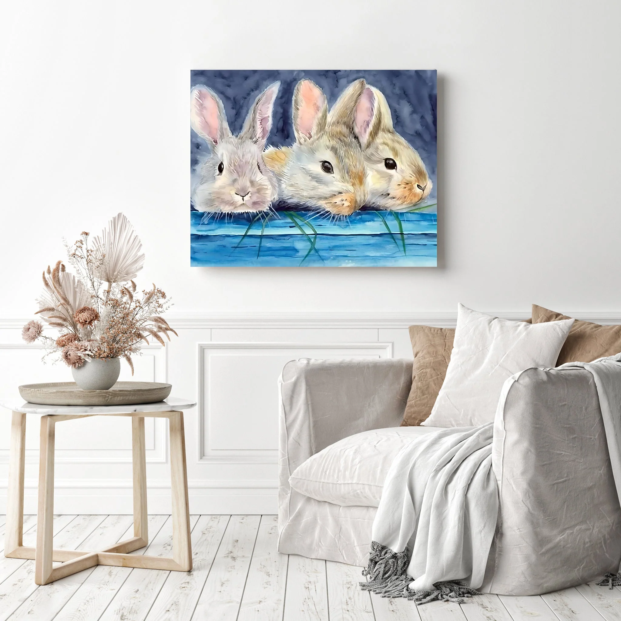 Three Rabbits | Diamond Painting - Image 3