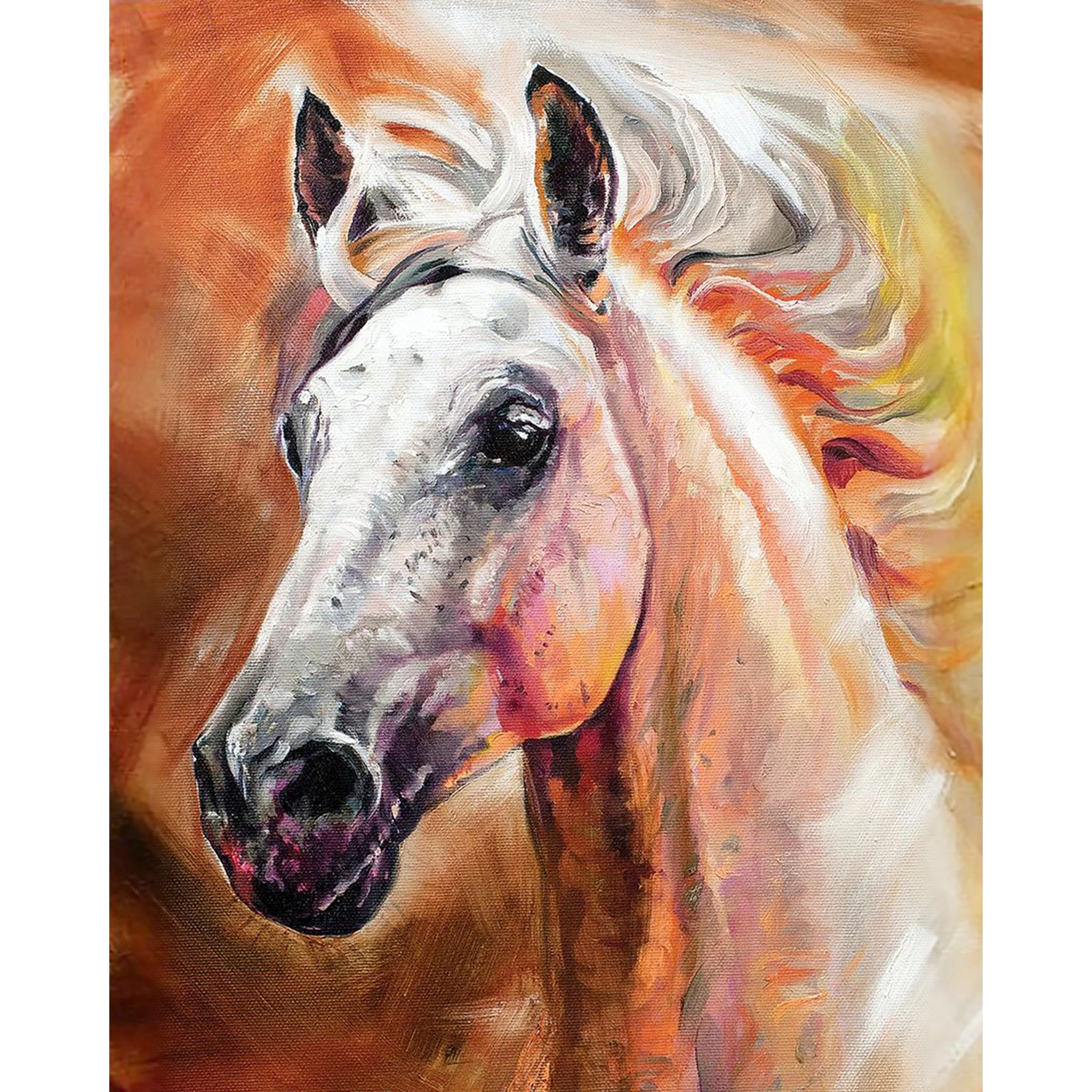 White Horse Head | Diamond Painting - Image 2