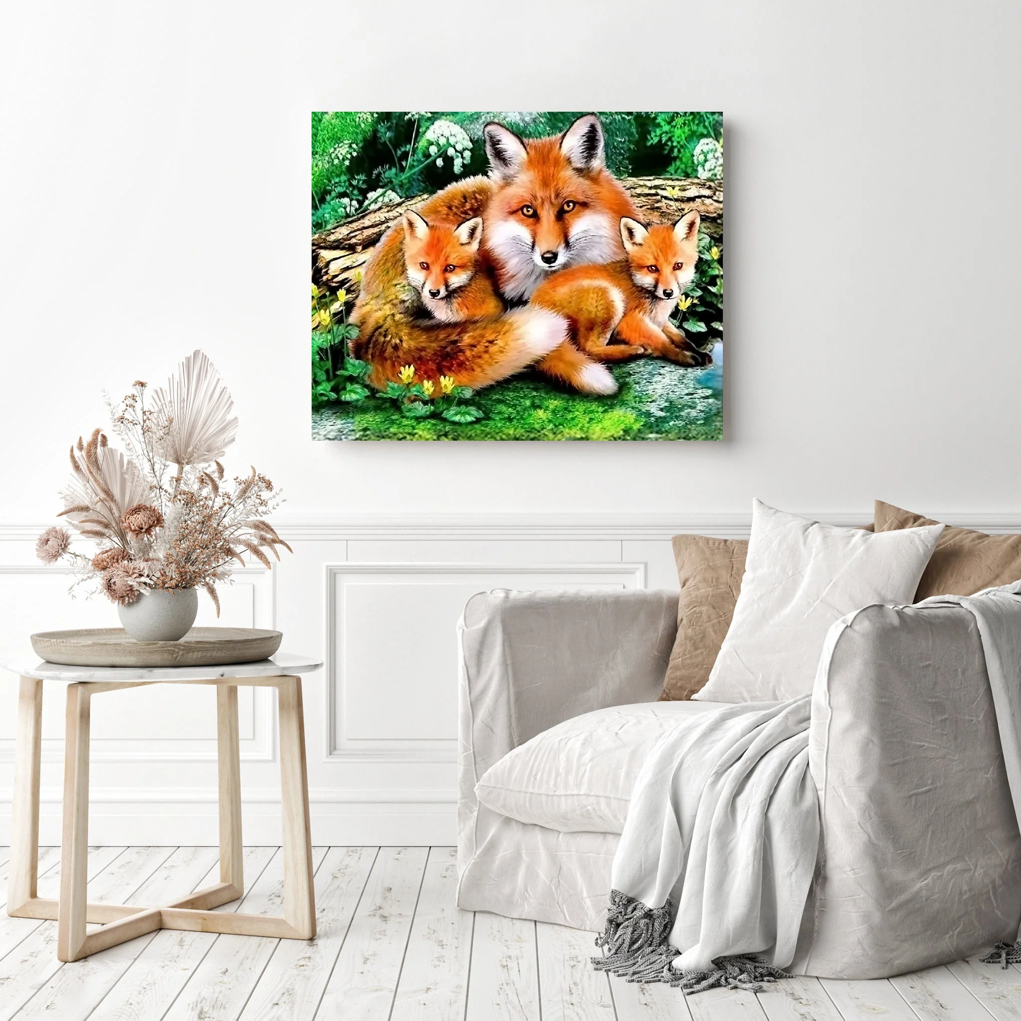 Foxes | Diamond Painting - Image 3