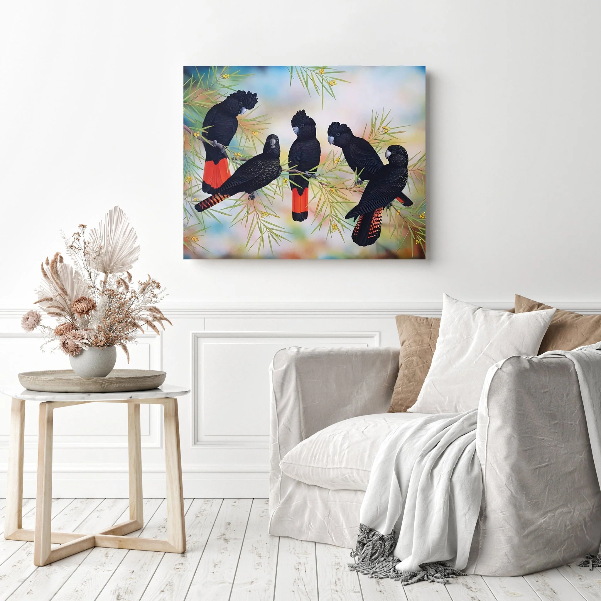Black Cockatoos | Diamond Painting - Image 3
