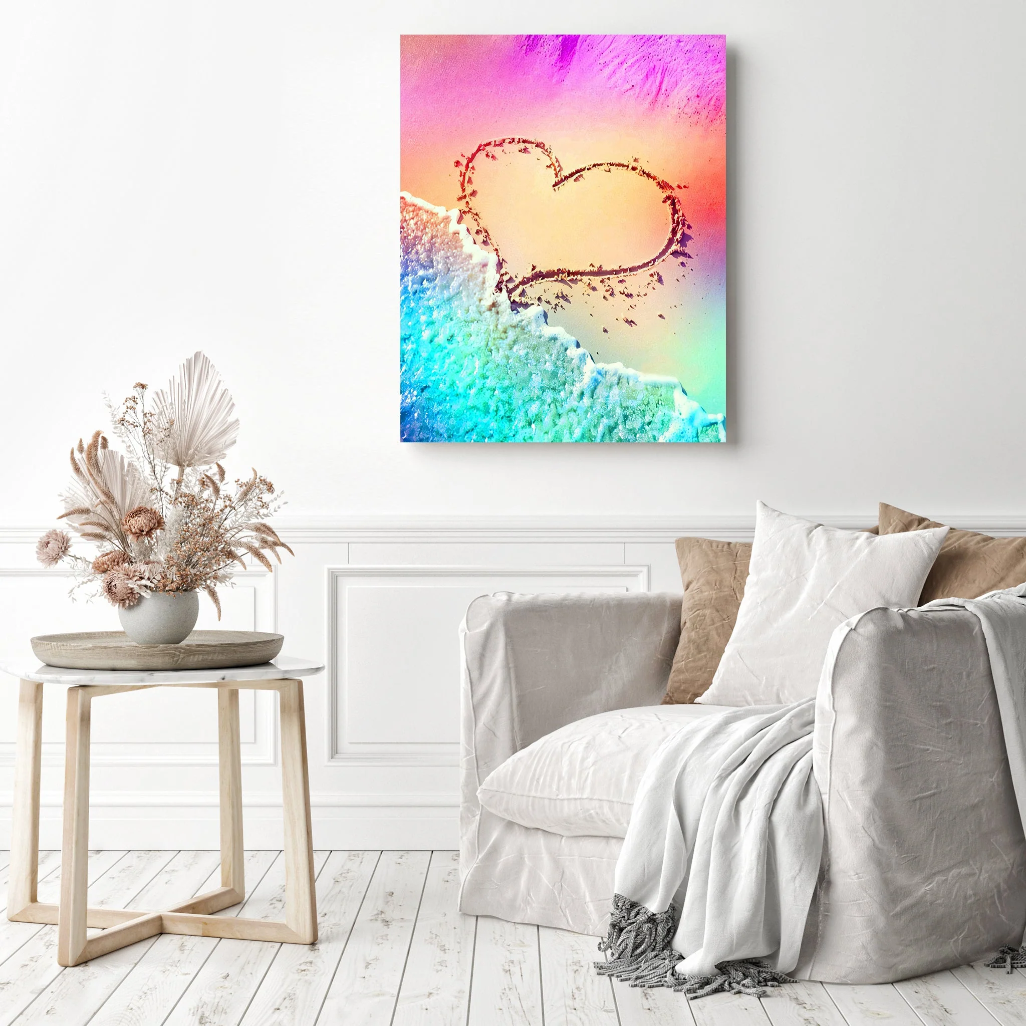 Beautiful Heart in the Beach | Diamond Painting - Image 3