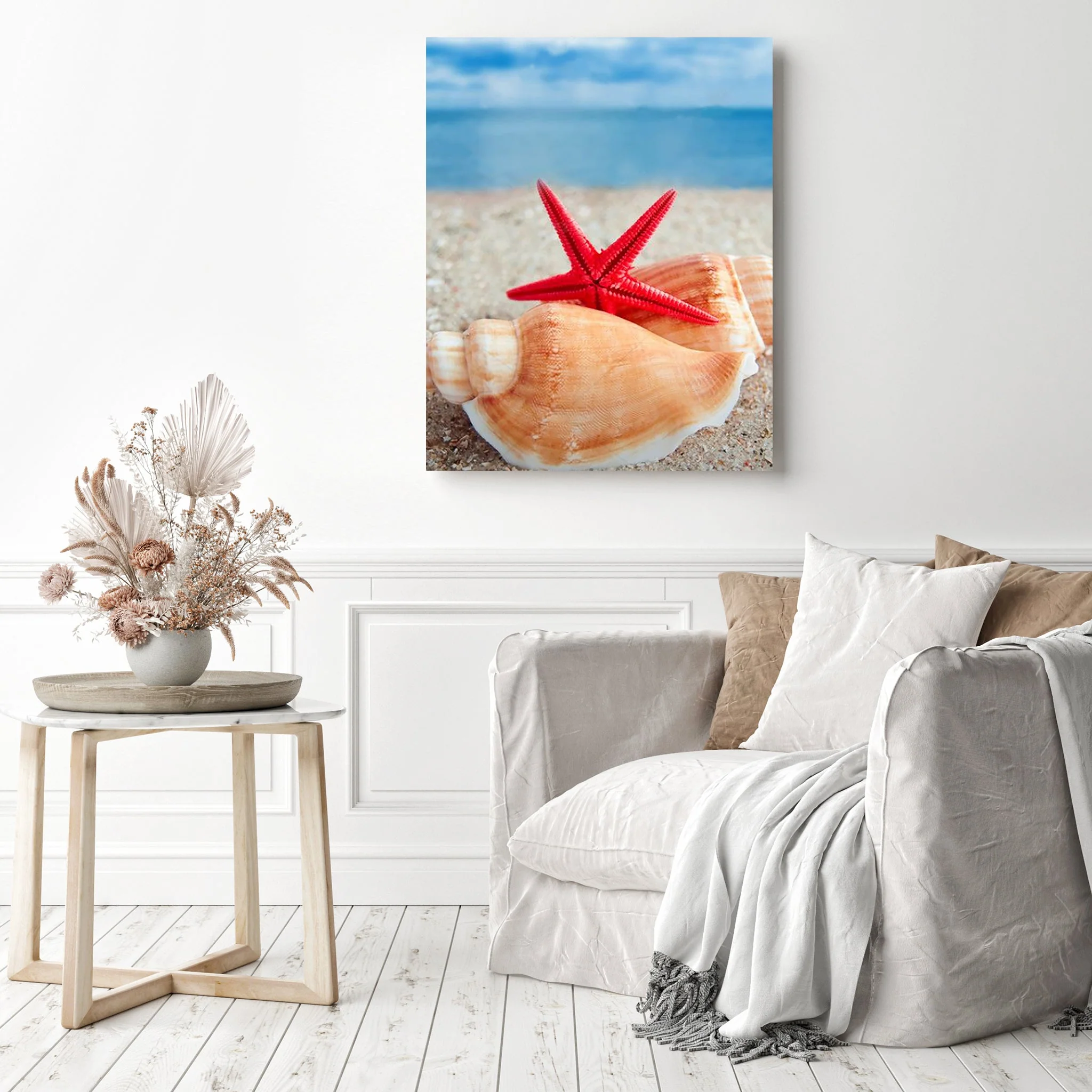 Shells and Starfish on Beach | Diamond Painting - Image 3