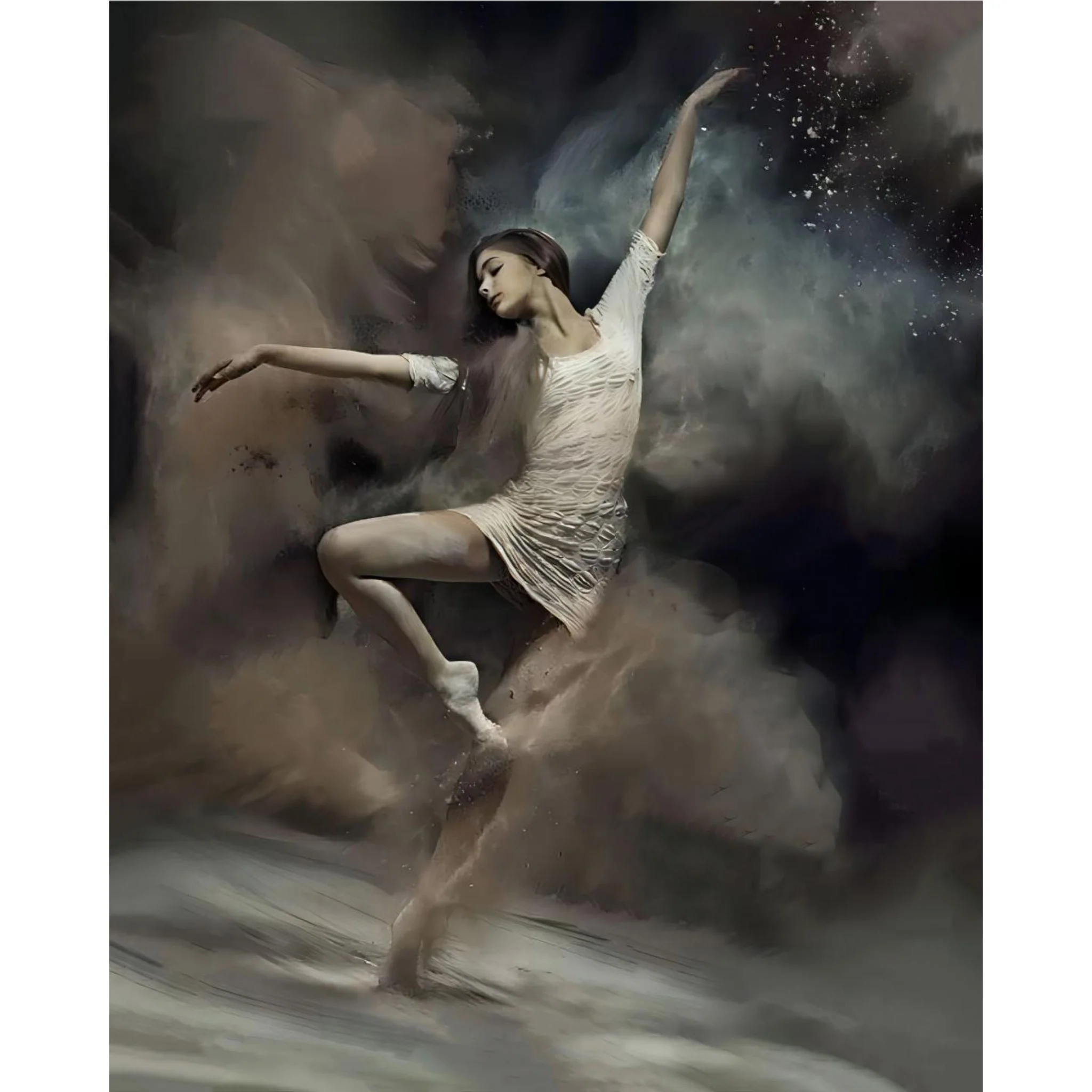Ballet Dancer in the Desert | Diamond Painting - Image 2