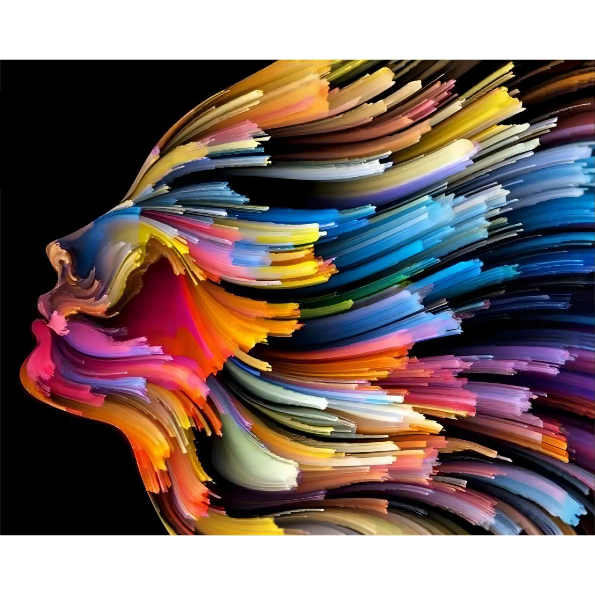 Psychedelic Face | Diamond Painting - Image 2