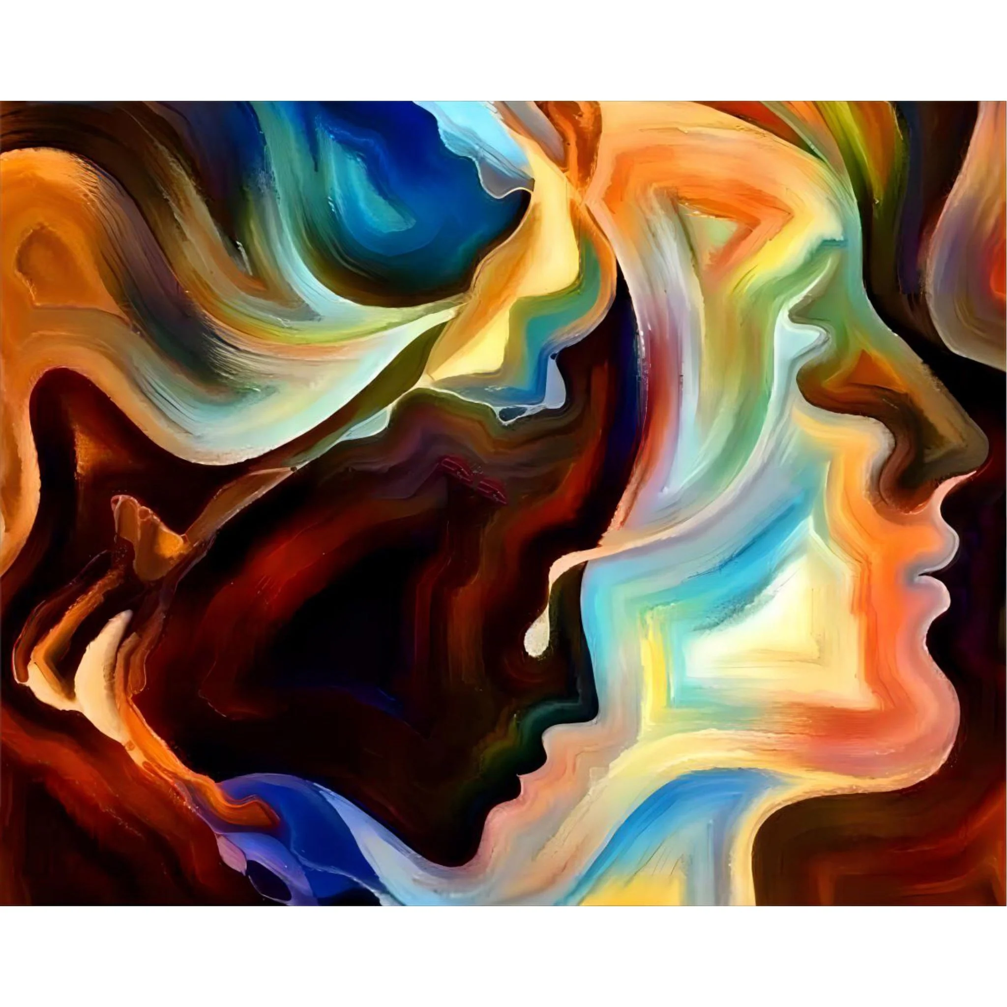 Psychedelic Visages | Diamond Painting - Image 2