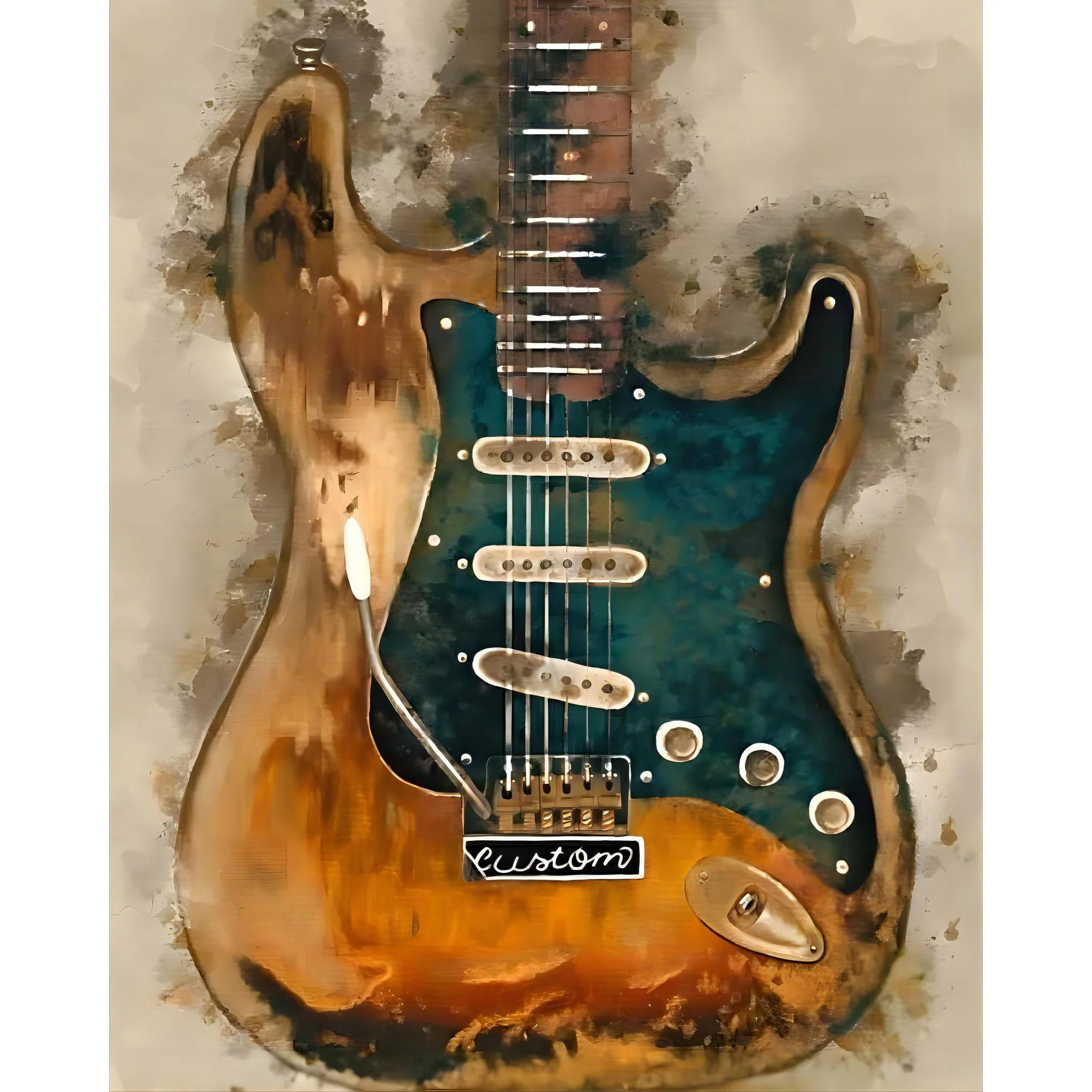 Stevie Ray Vaughan's Guitar | Diamond Painting - Image 2