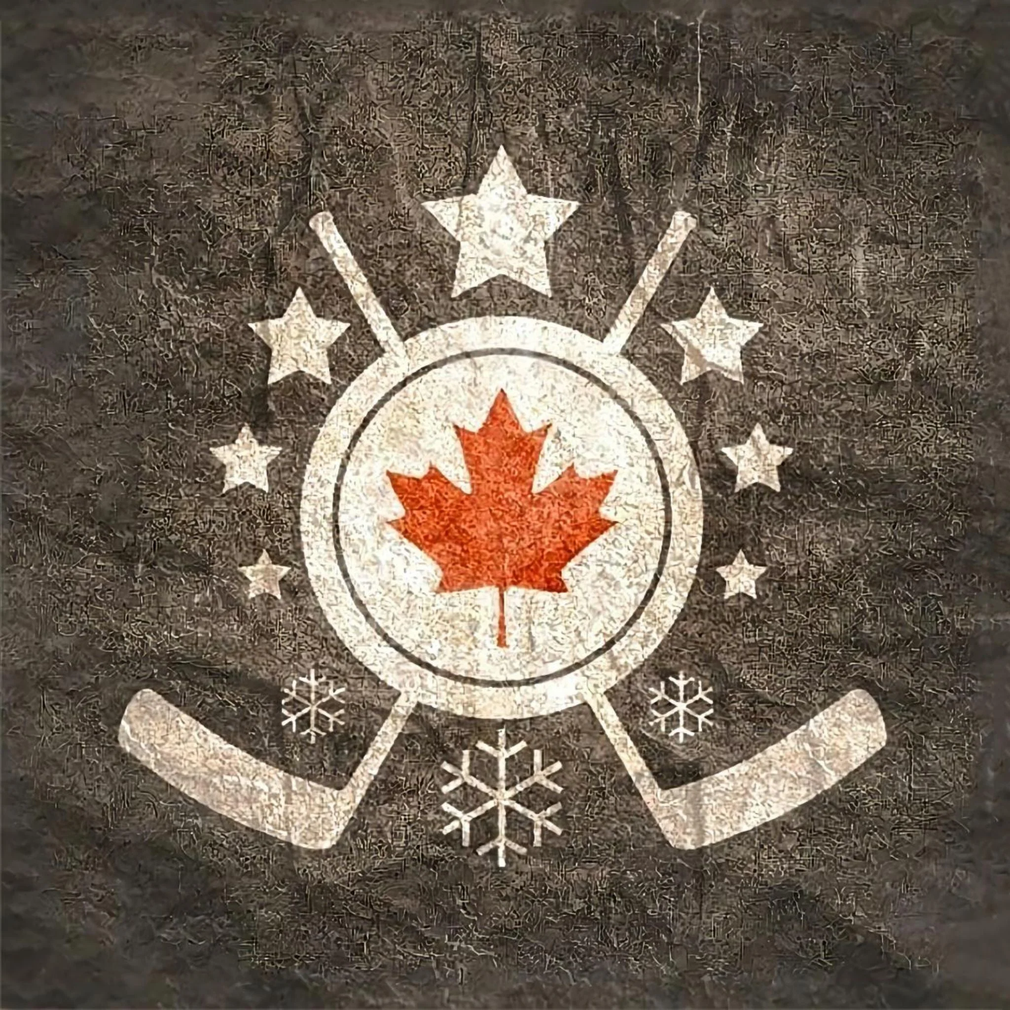 Canadian Hockey Emblem | Diamond Painting - Image 2
