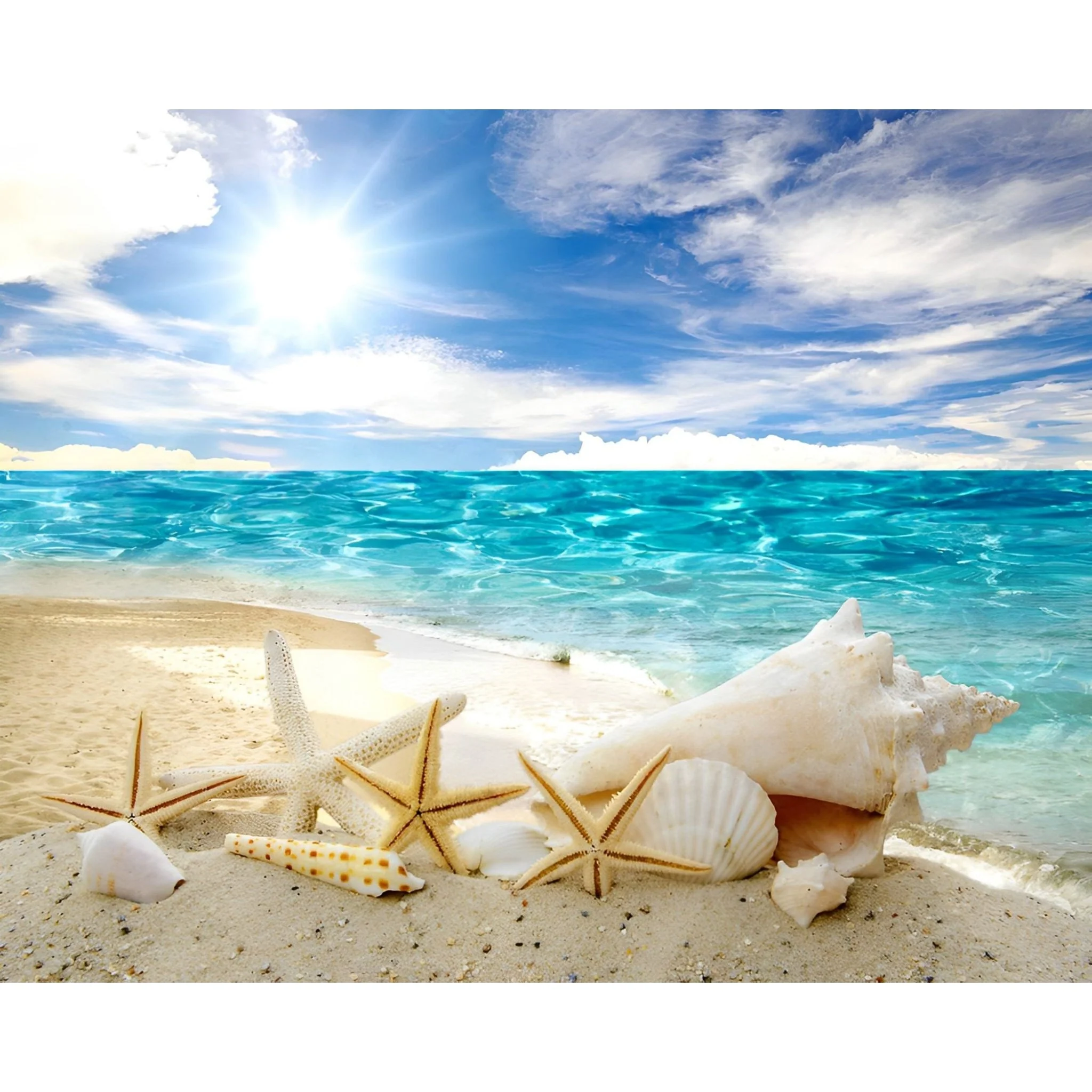 Romantic Starfish Shell Beach Summer | Diamond Painting - Image 2